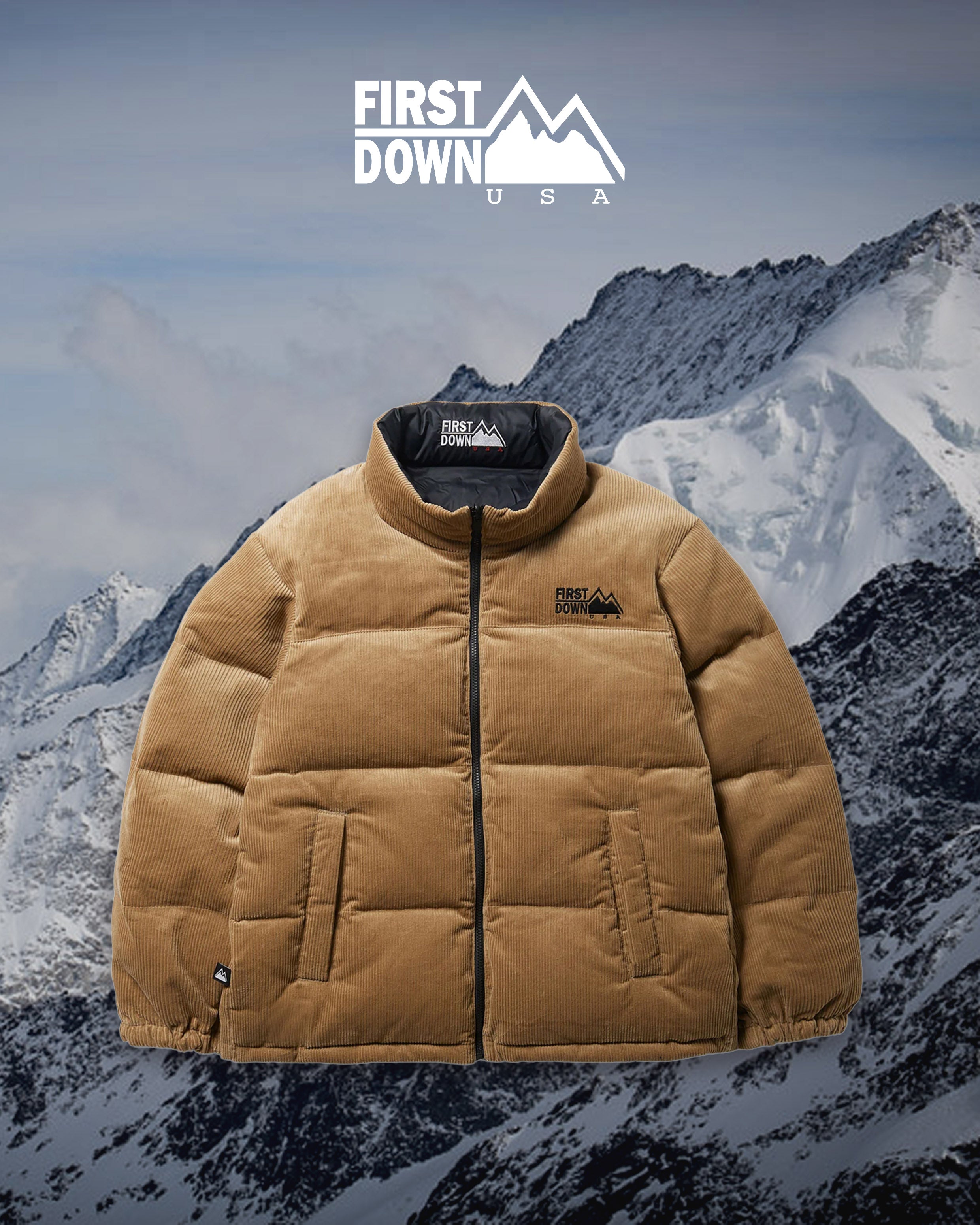 FIRST DOWN BUBBLE DOWN JKT CORDUROY