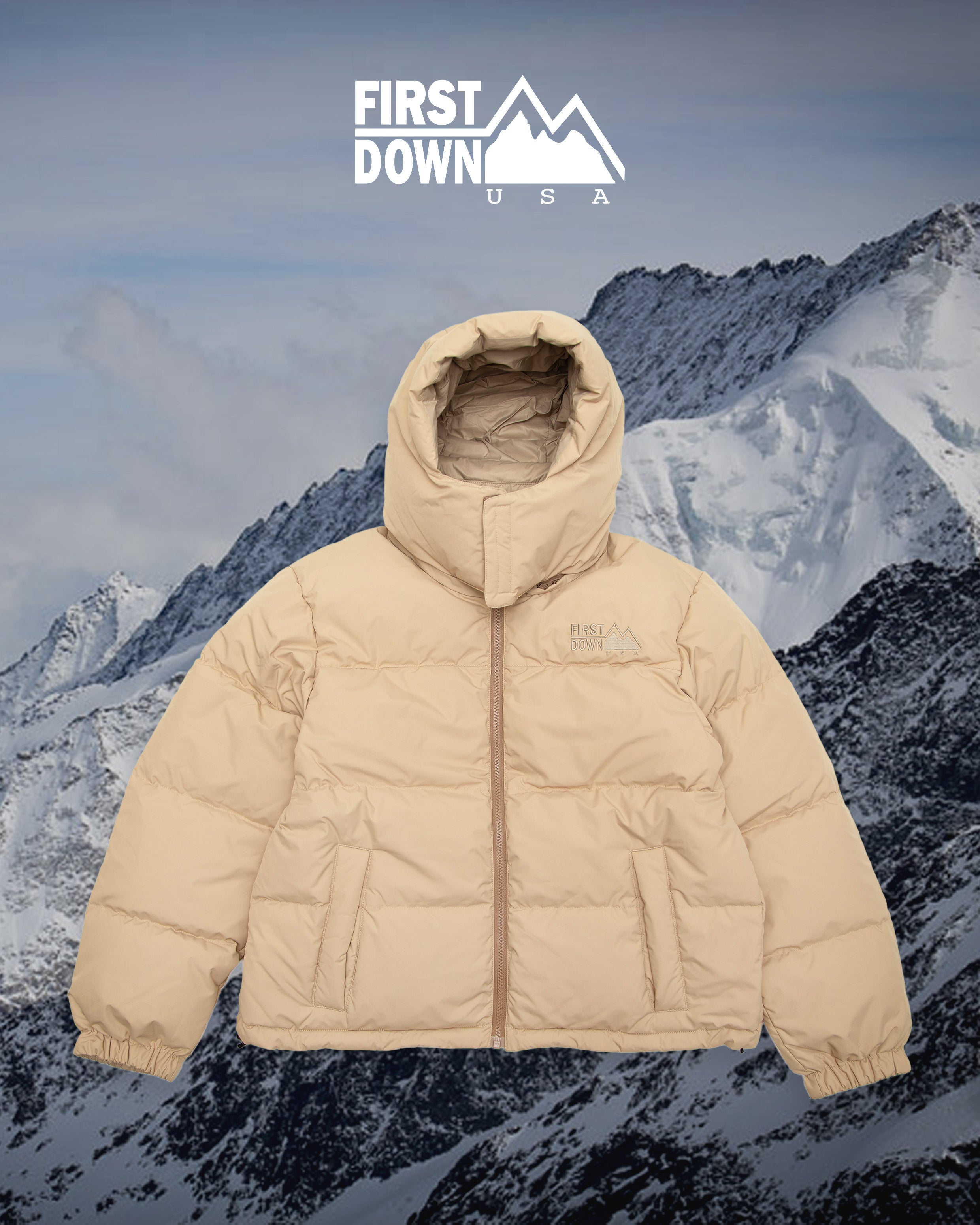 FIRST DOWN Bubble Down JKT Hood Short SMU