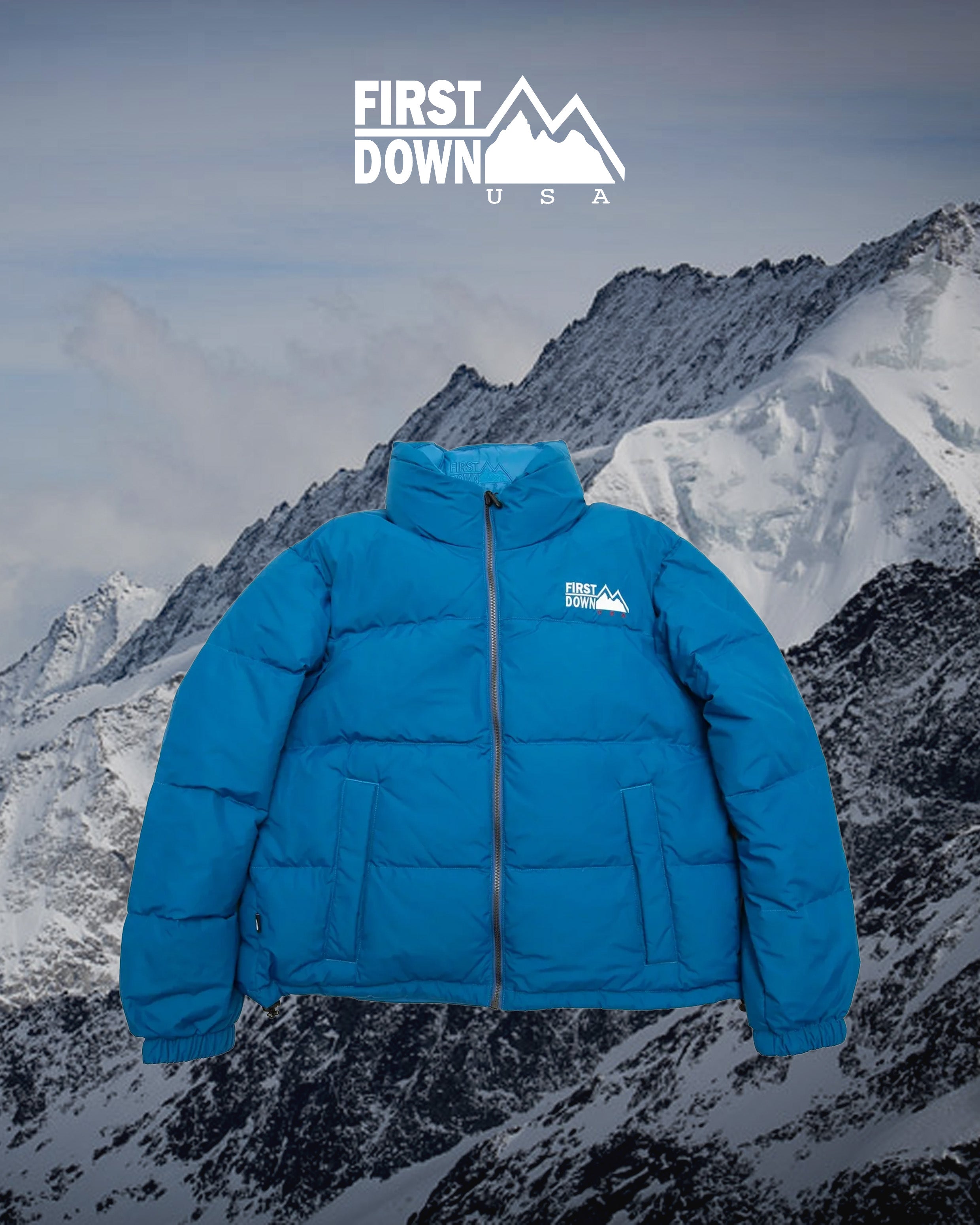 FIRST DOWN　bubble down jacket short
