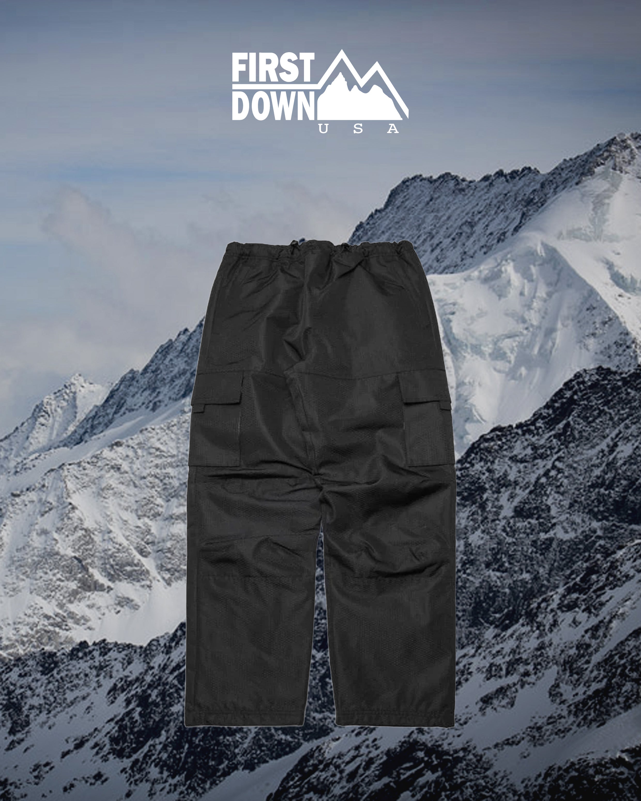 FIRST DOWN " BACK FLEECE PANTS HONEYCOMB LIP NYLON "