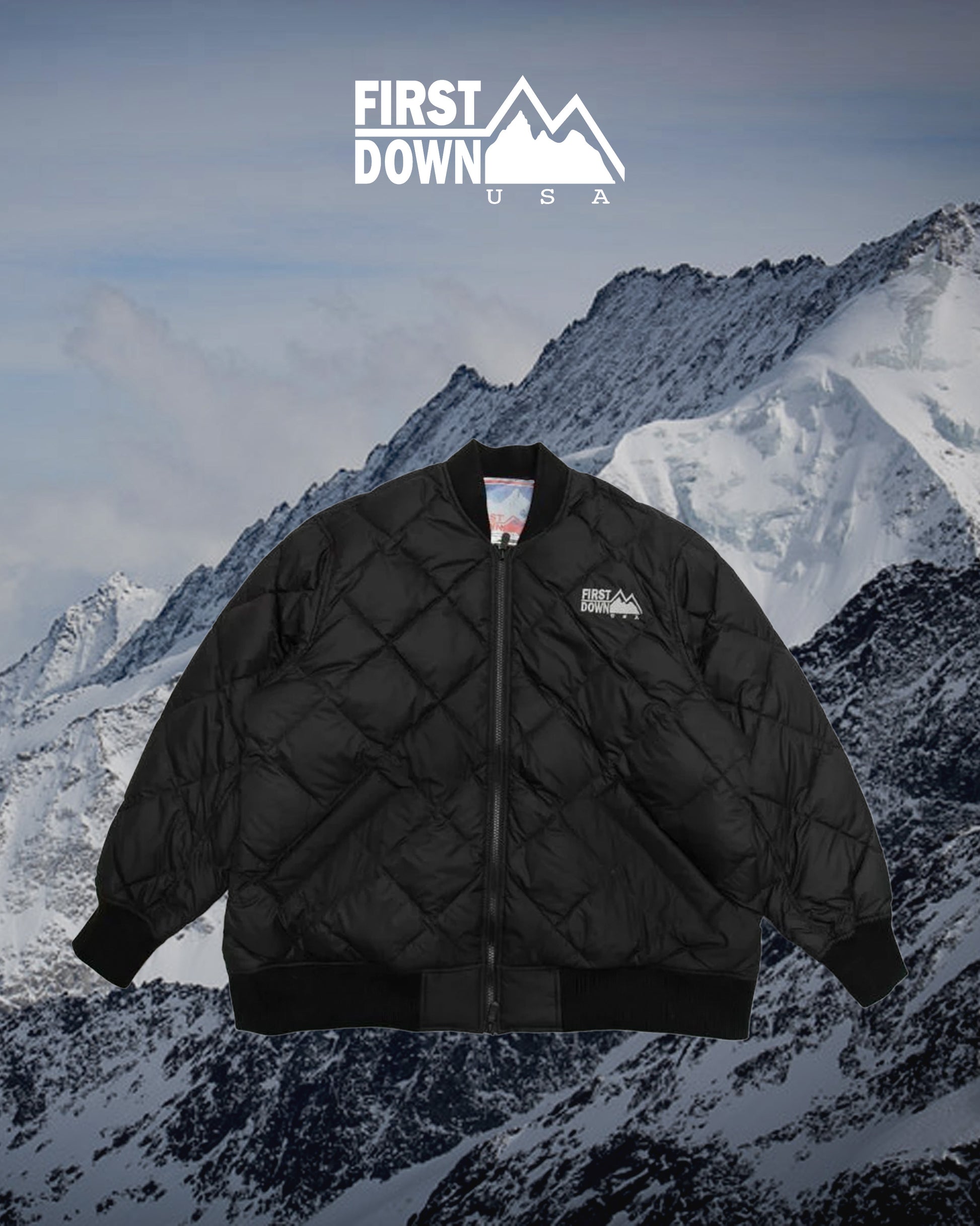 FIRST DOWN "QUILTED BOMBER JKT RITZ EXCLUSIVE