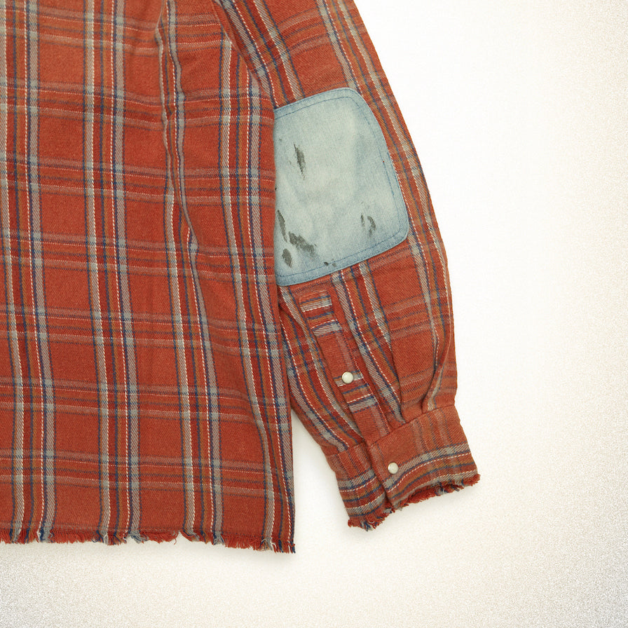 FOUND Plaid Denim Shirt