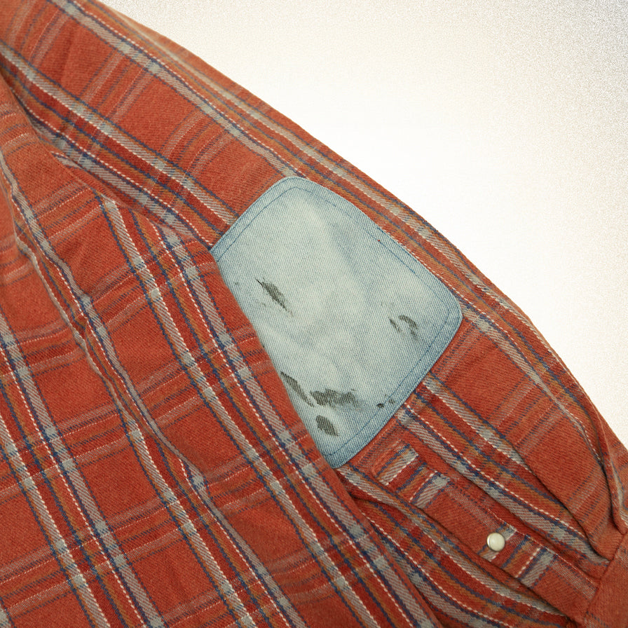 FOUND Plaid Denim Shirt