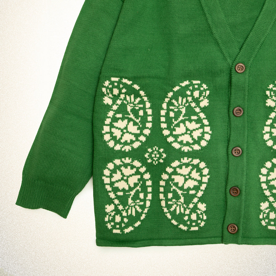 FOUND Paisley Knit Cardigan