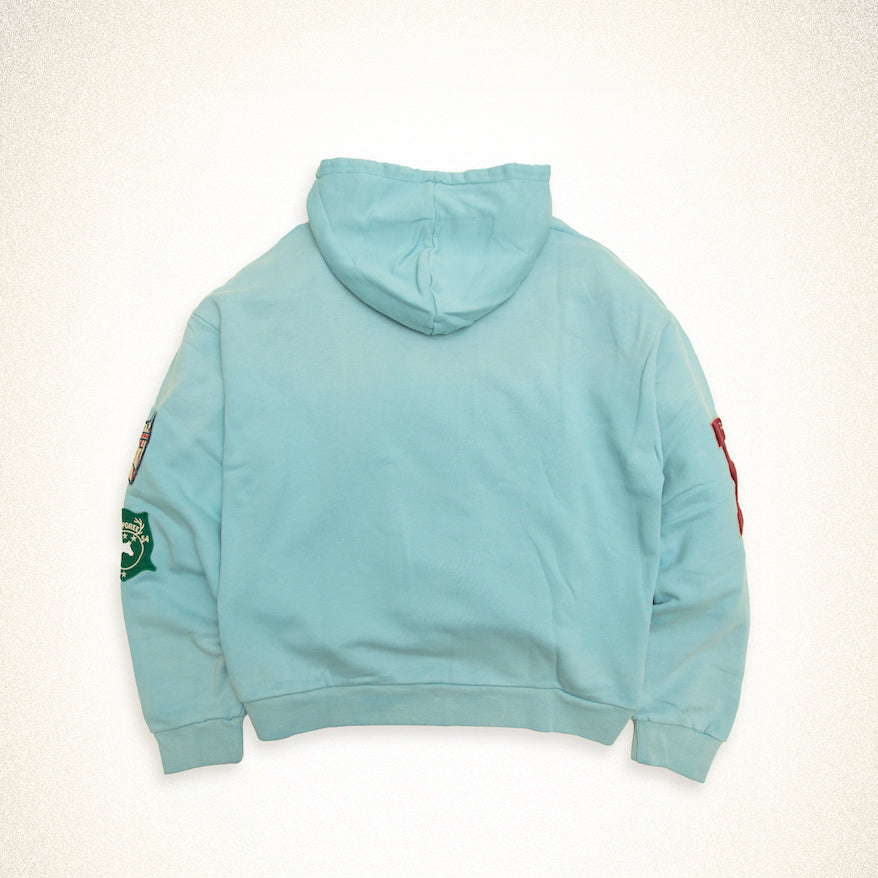 FOUND Horse Line Hoodie in faded ocean blue