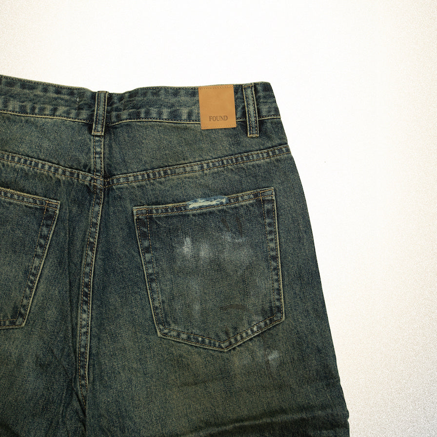 FOUND Monet Paint Jeans in blue