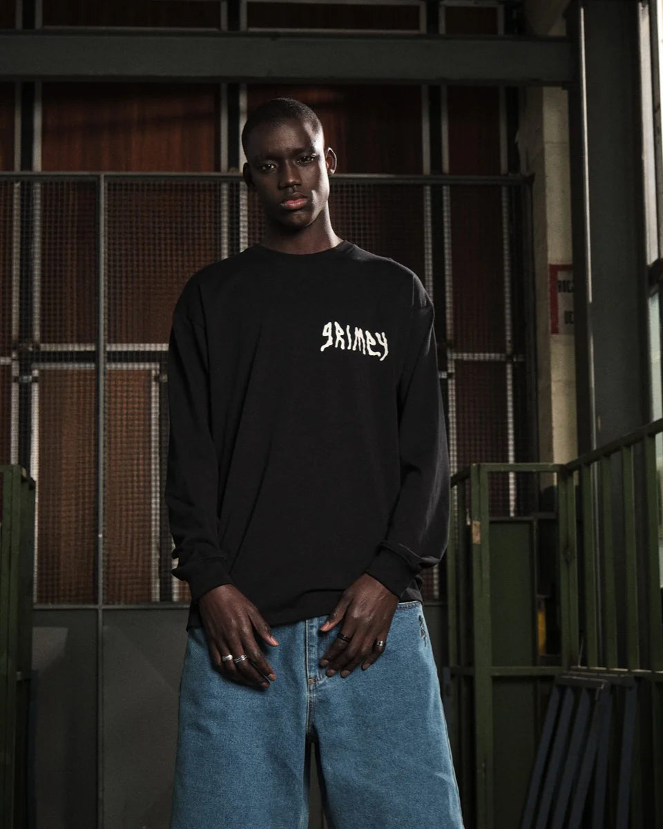 GRIMEY PEACE WITHIN THE GLITZY GRILLZ LONG SLEEVE TEE