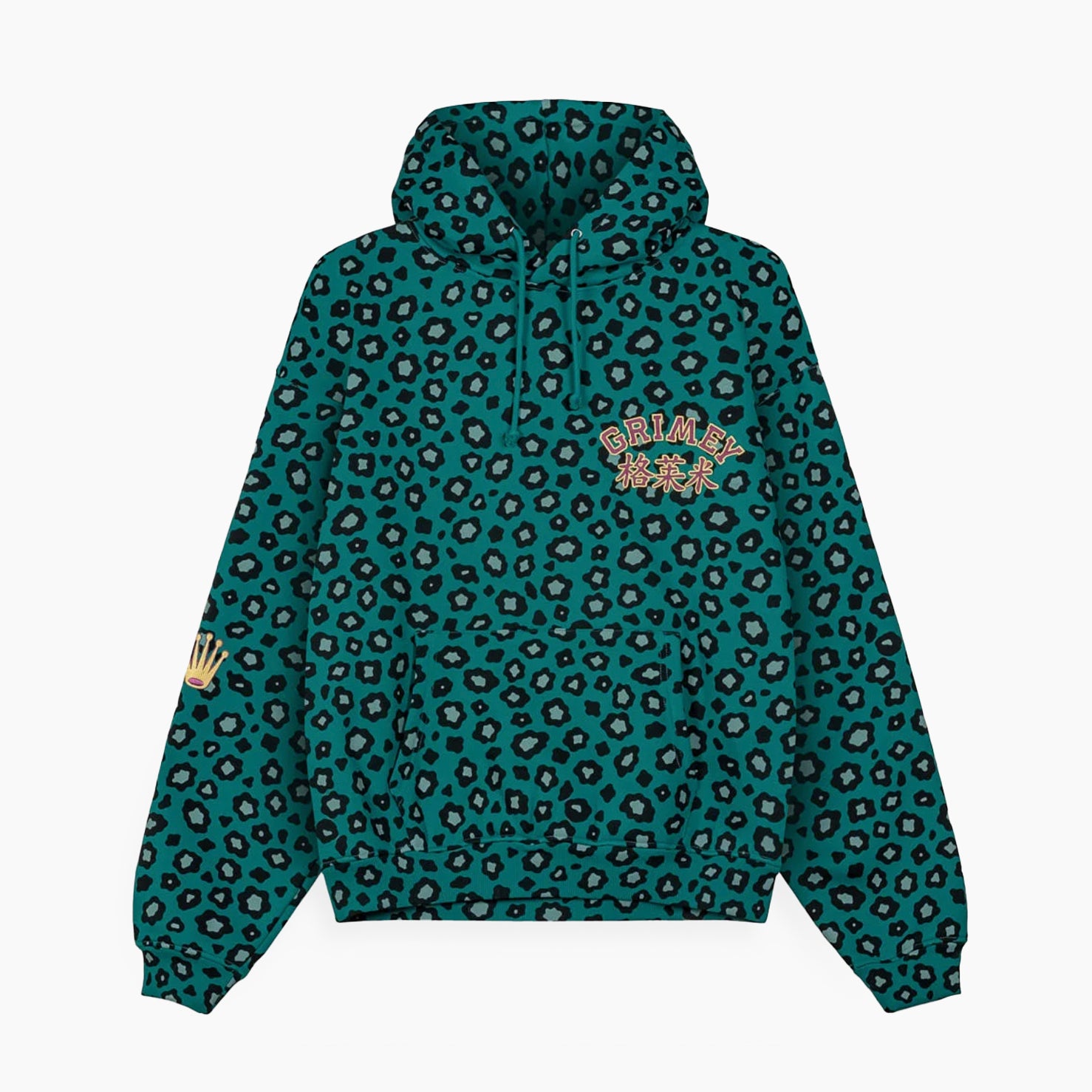 Grimey Royal Paw Boxy Green Sweatshirt