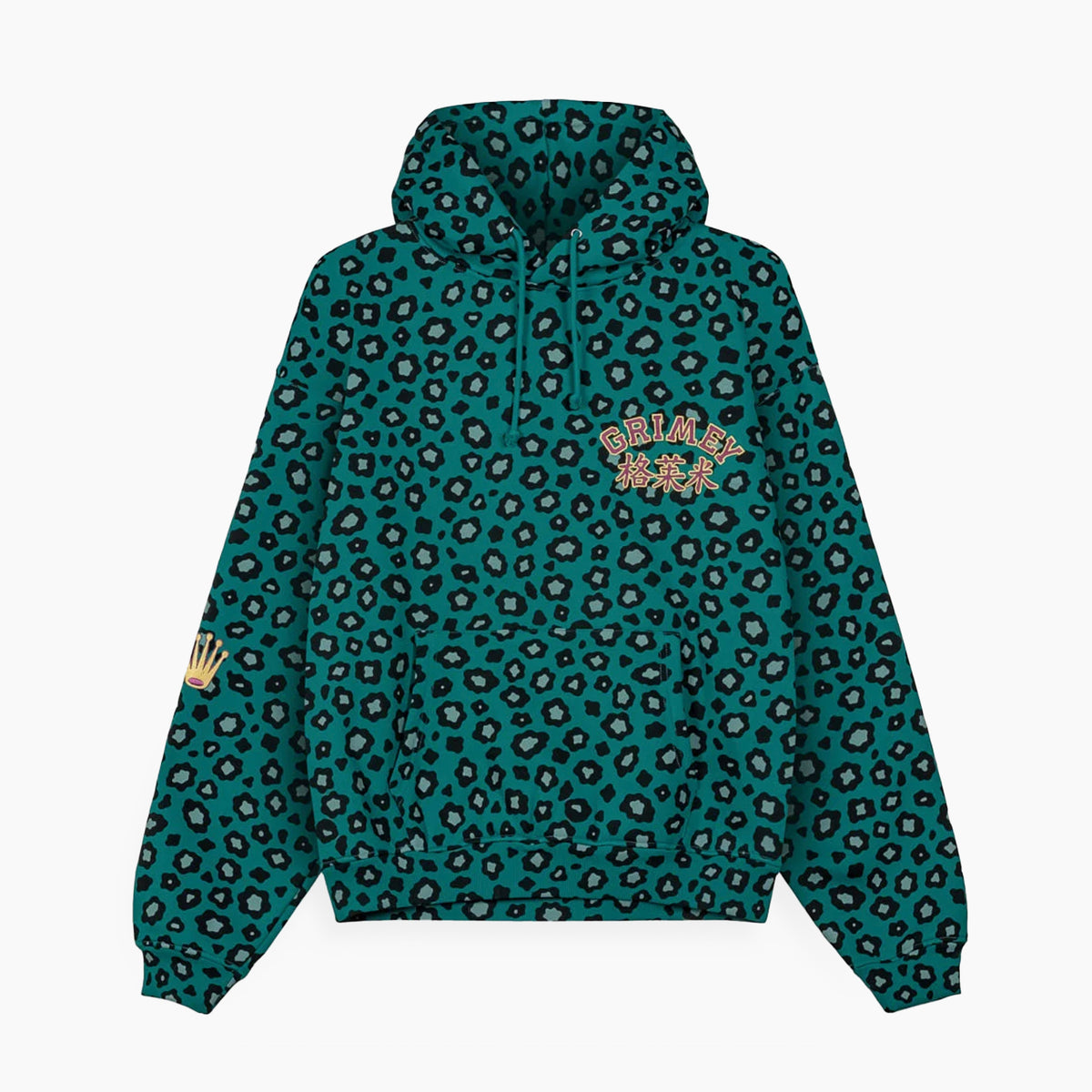 Grimey Royal Paw Boxy Green Sweatshirt