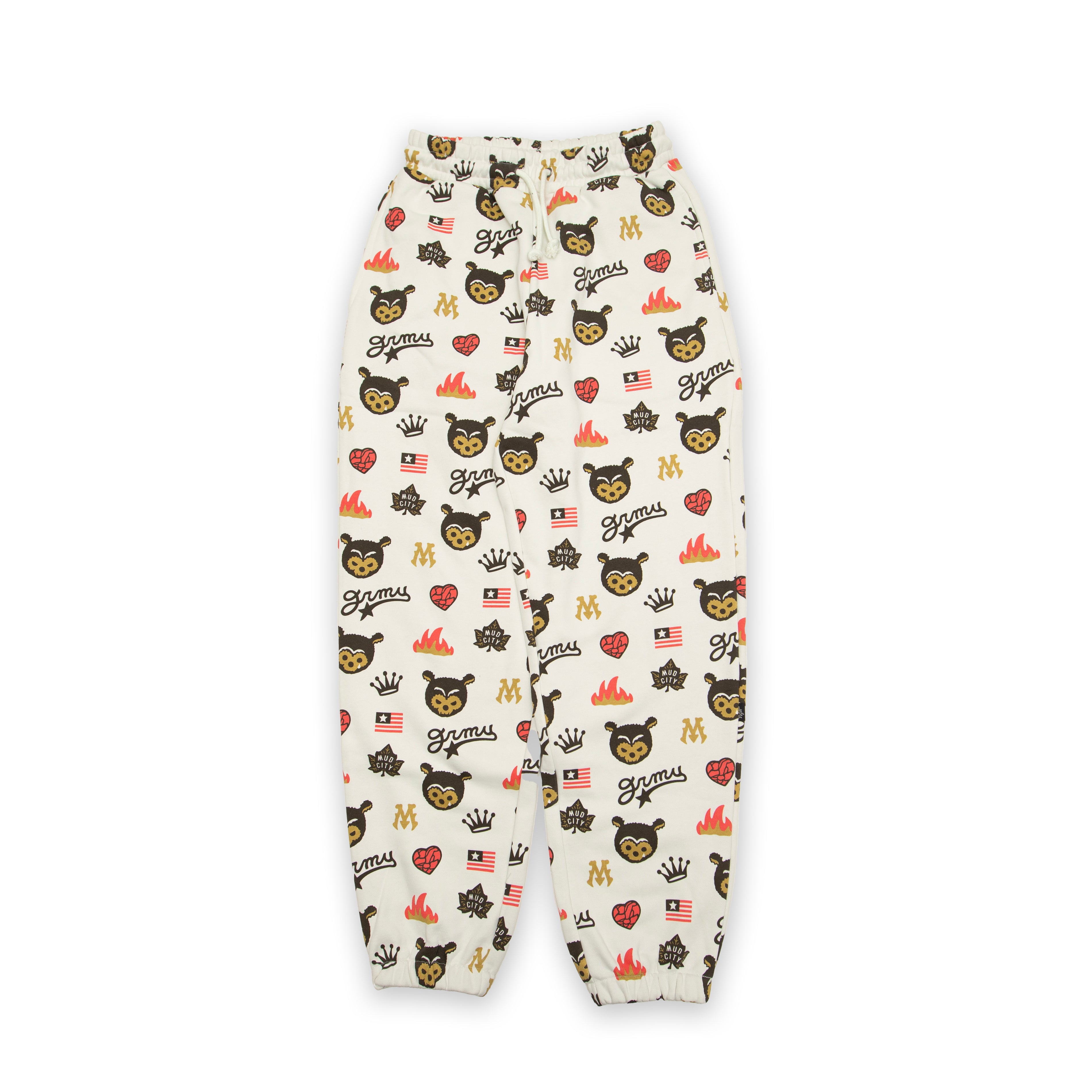 GRIMEY Mud'S The Residence Bear Off White Pants