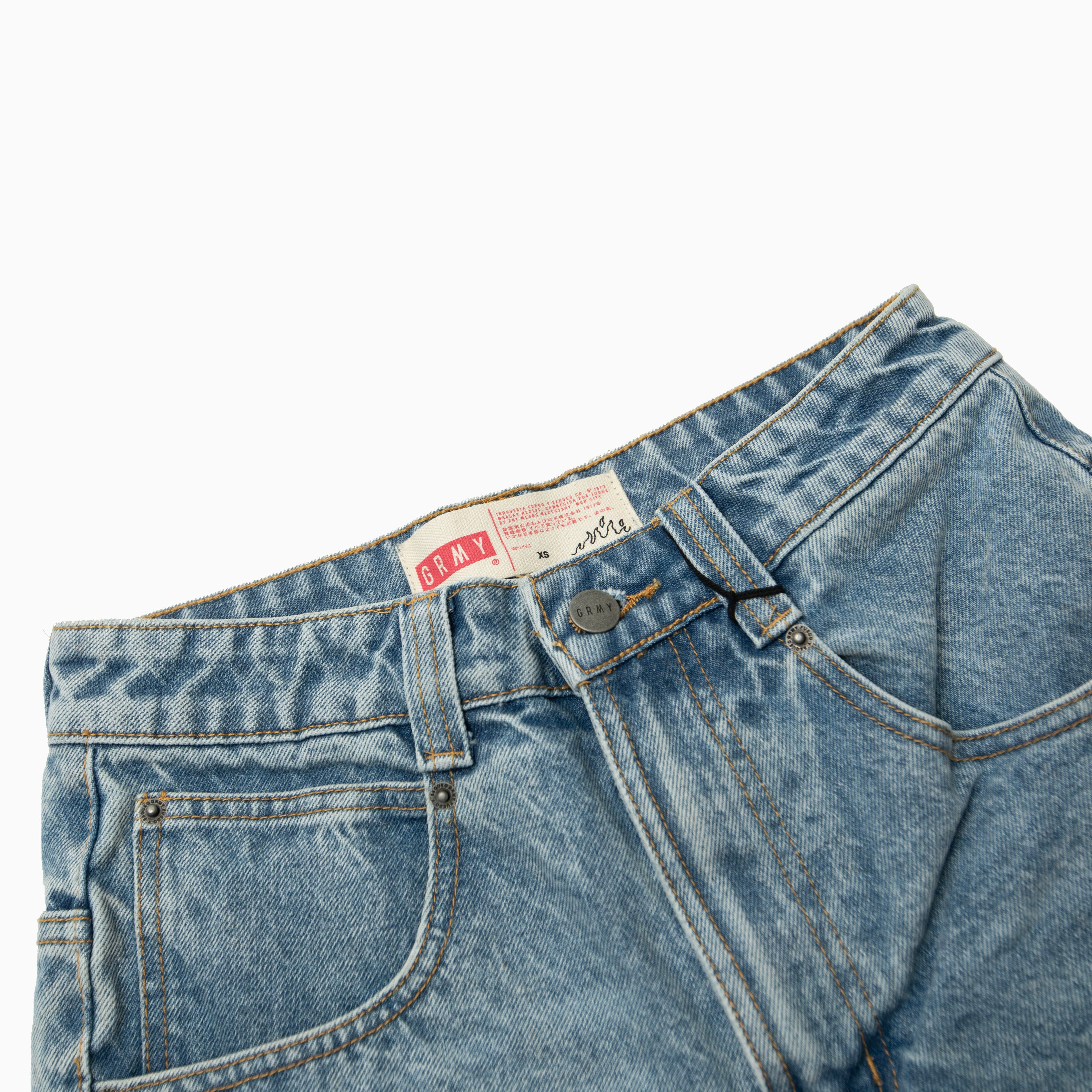 GRIMEY STARDUST BAGGY DENIM SHORTS