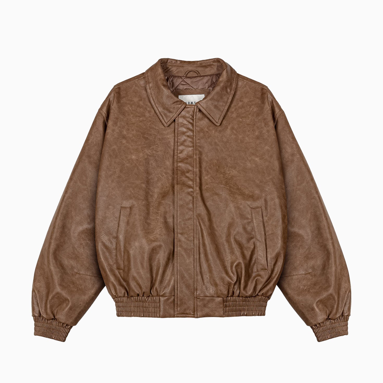 GRIMEY Chief Watcher Pu Leather Bomber Jacket