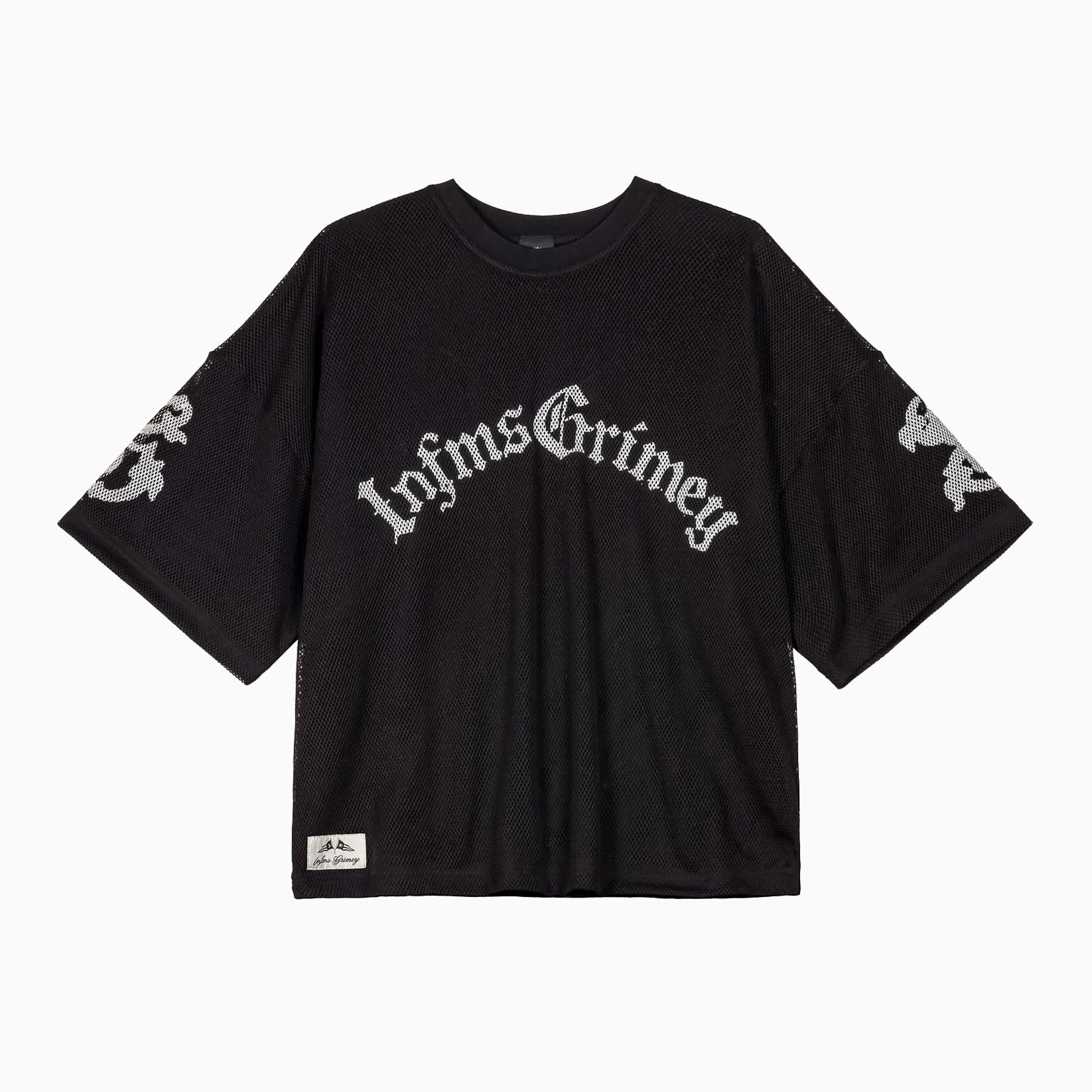 GRIMEY Chief Watcher Mesh Boxy Black T-shirt