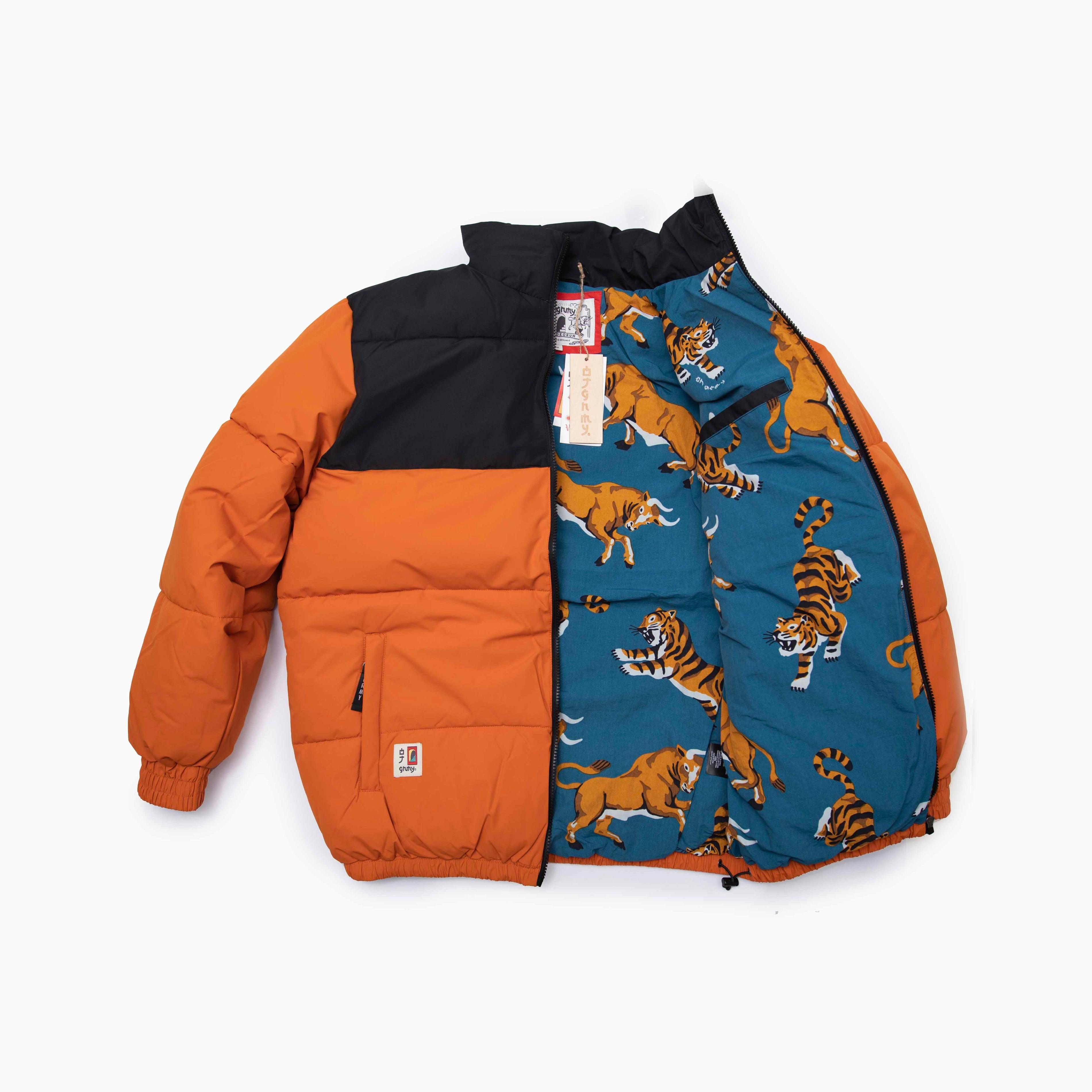 GRIMEY VITA DEORUM (GRMY X OJ) PUFFER JACKET - ORANGE