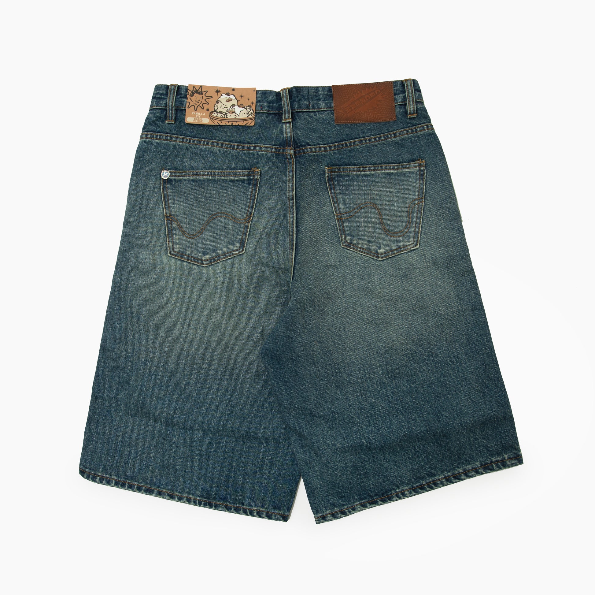 ICECREAM ORANGE DENIM JORTS 461-6108
