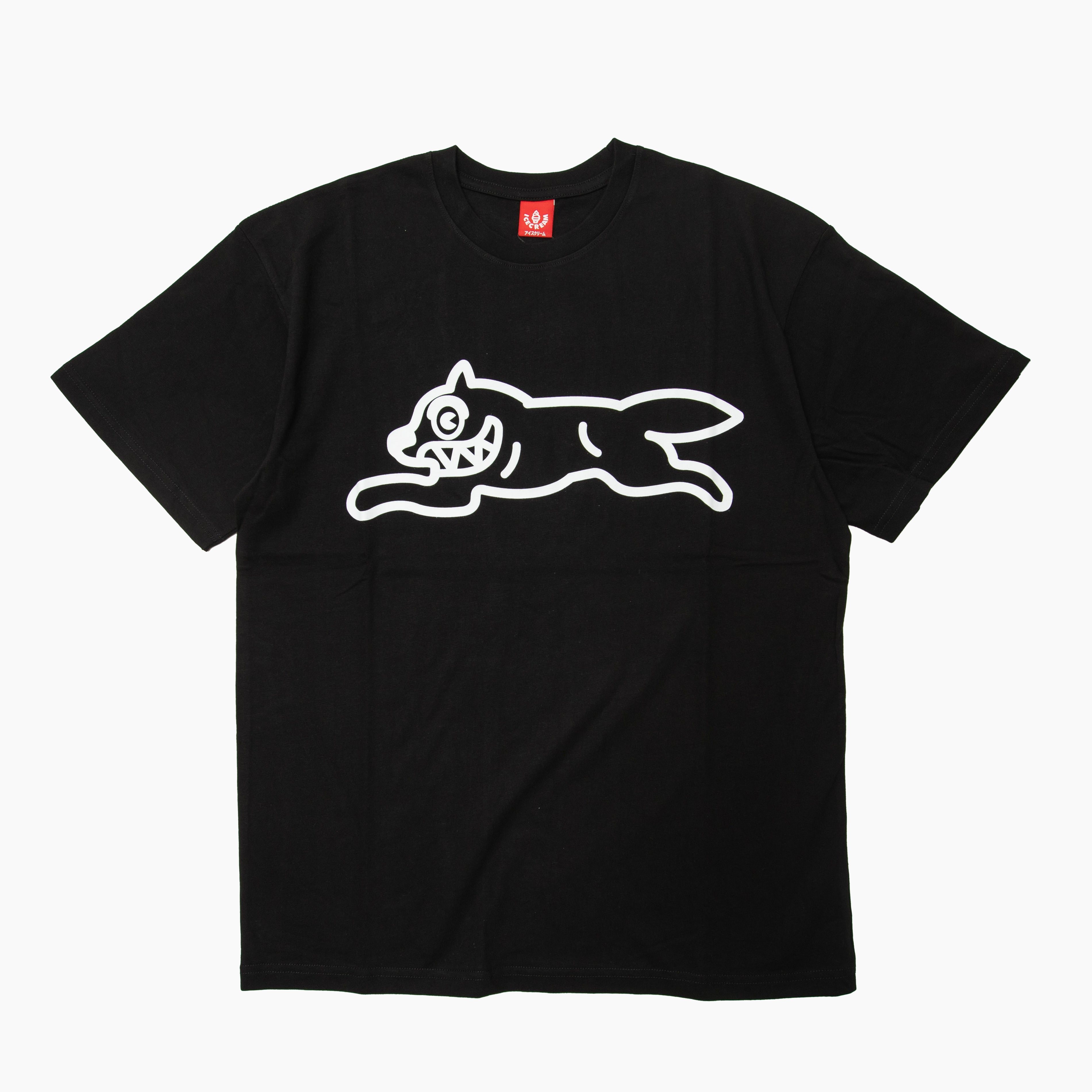 ICECREAM PHANTOM T-SHIRT 461-6208 ランニングドッグ グラフィックTシャツ ブラック フロント