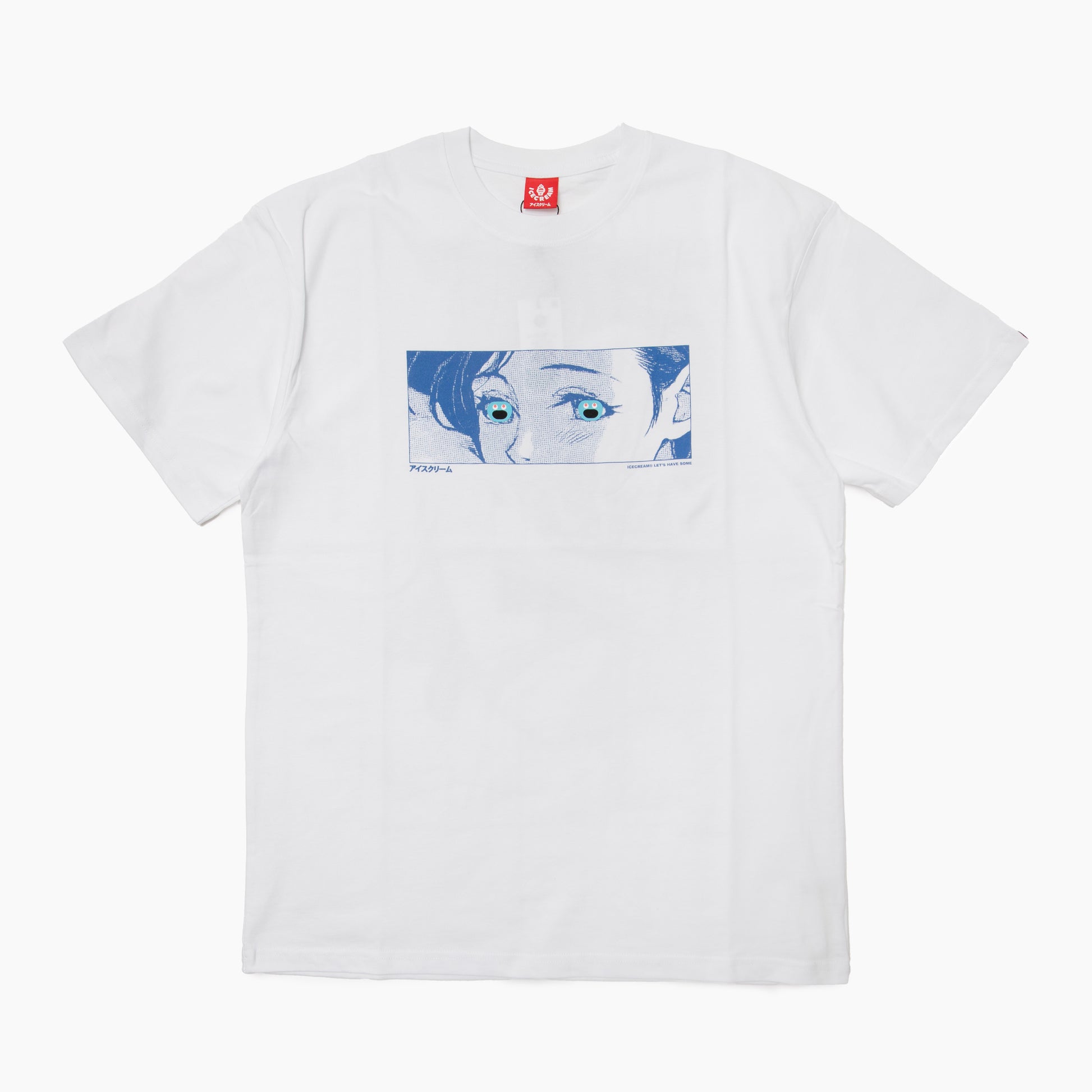ICECREAM ELDERFLOWER T-SHIRT 461-6204 フォトプリント グラフィックTシャツ ブラック フロント