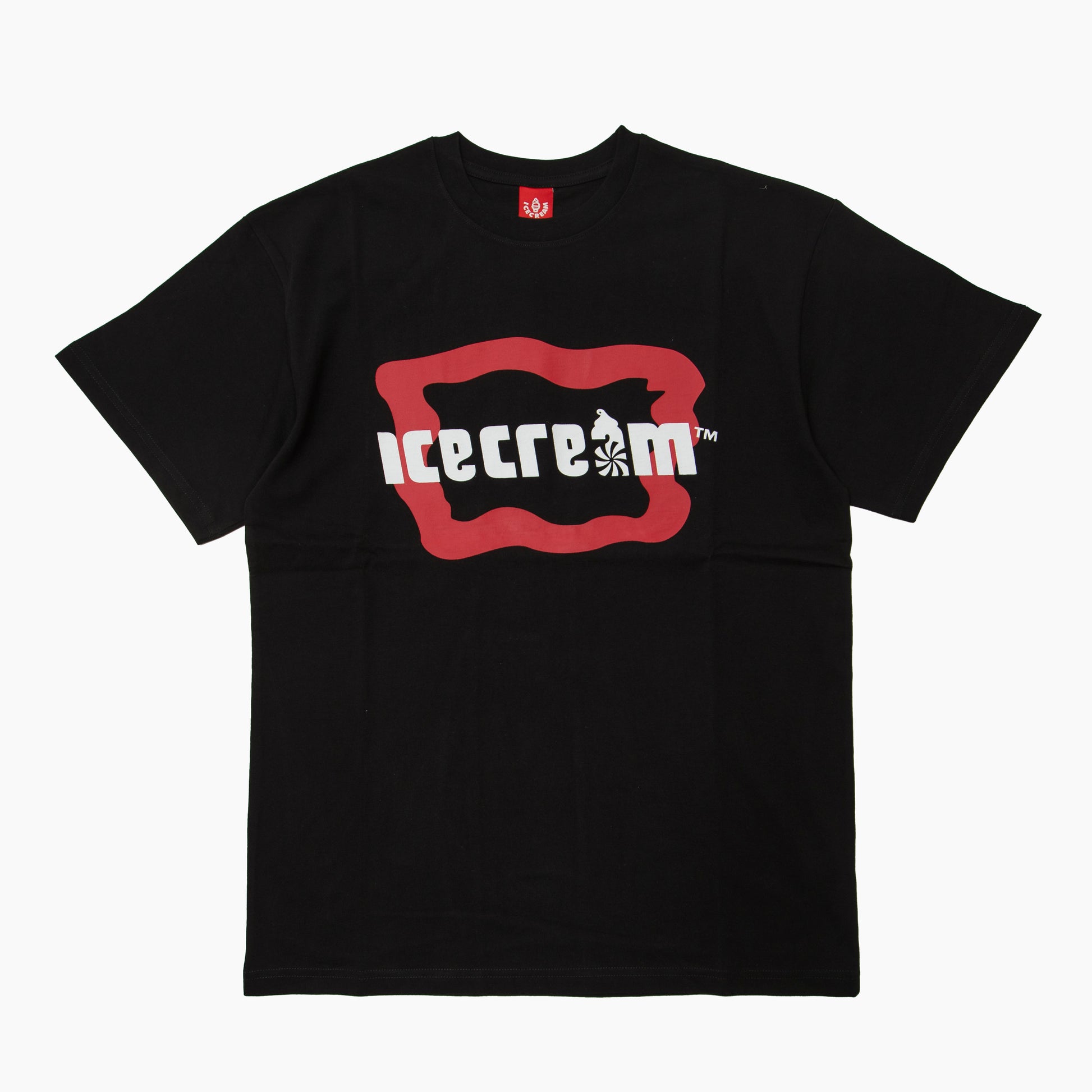 ICECREAM ROOT BEER T-SHIRT 461-6200 ロゴ グラフィックTシャツ ブラック フロント