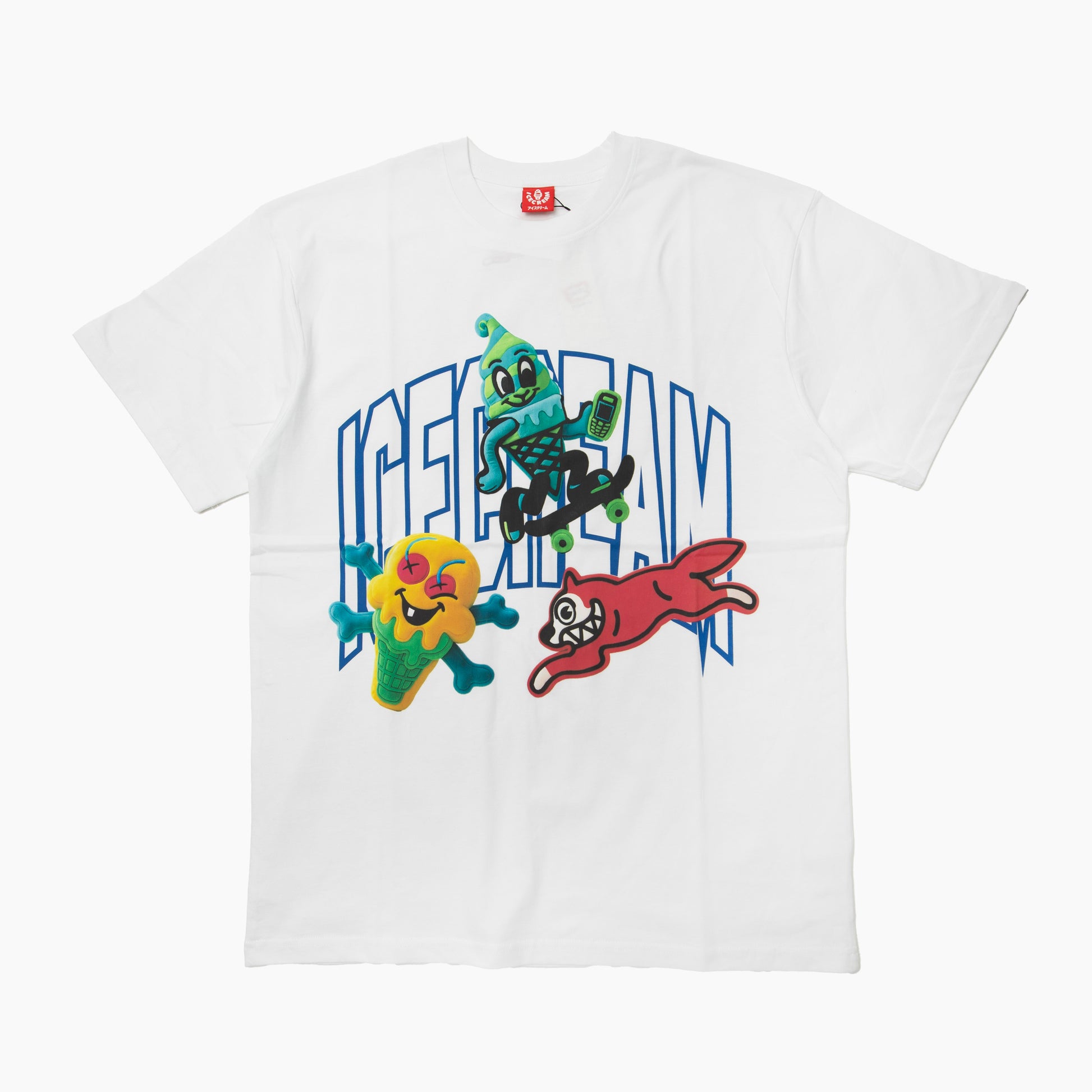 ICECREAM MARSHMALLOW T-SHIRT 461-6202 グラフィックTシャツ ブラック フロント