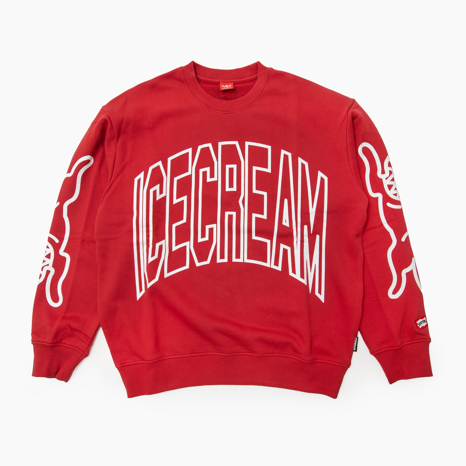 ICECREAM COFFEE CREWNECK 461-6303 ロゴ クルーネックスウェット フロントデザイン