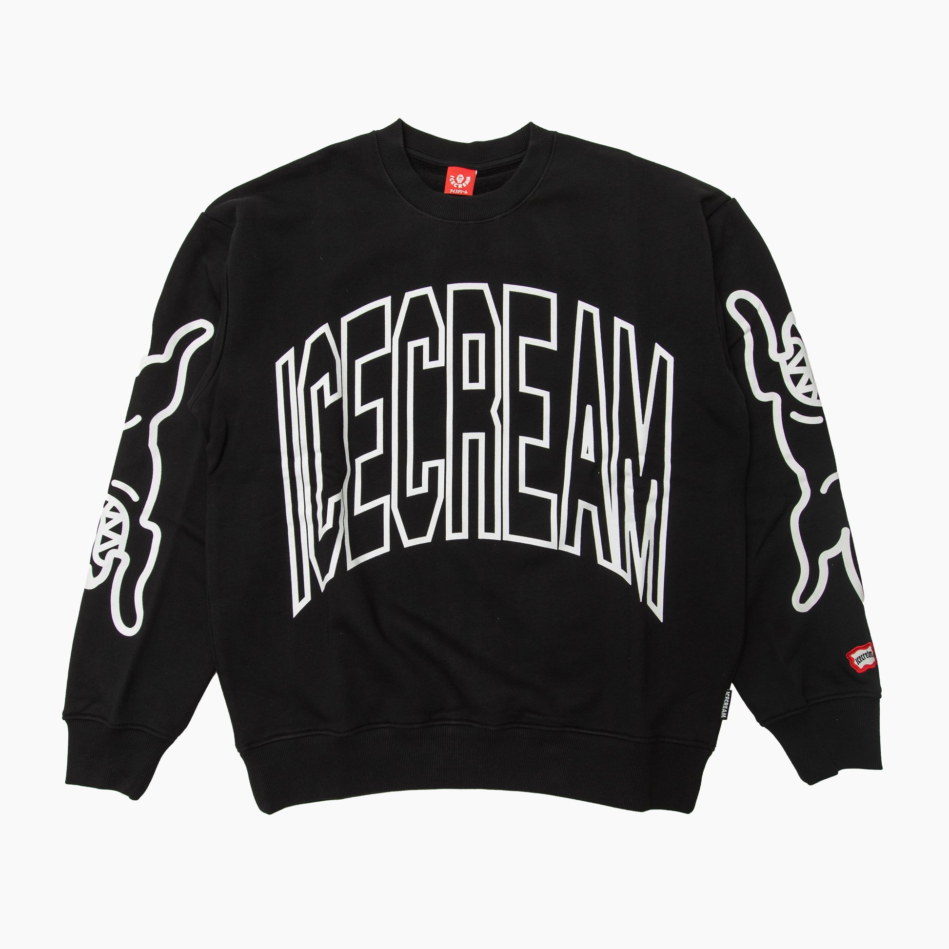 ICECREAM COFFEE CREWNECK 461-6303 ロゴ クルーネックスウェット フロントデザイン