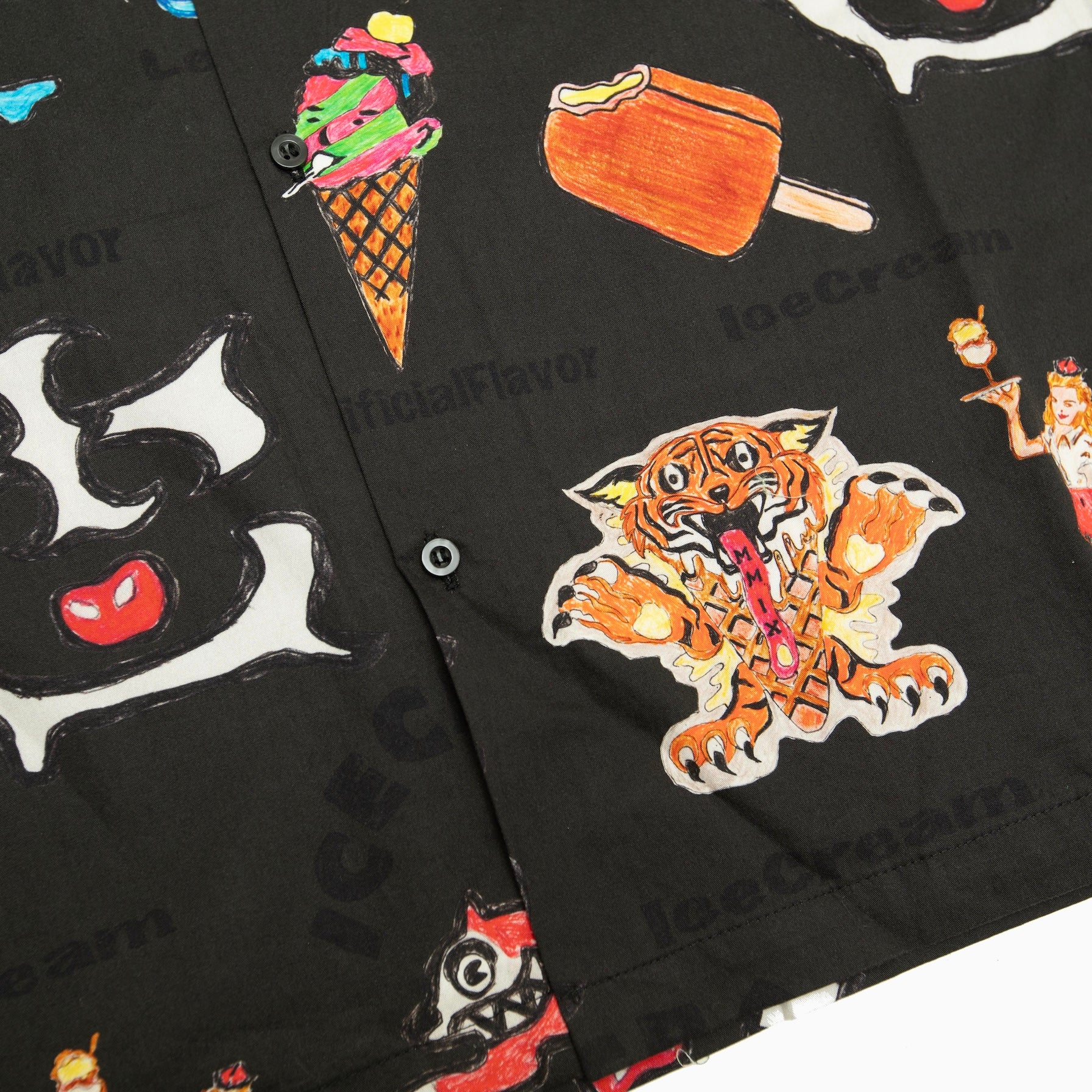 ICECREAM OPEN COLLAR SS SHIRT