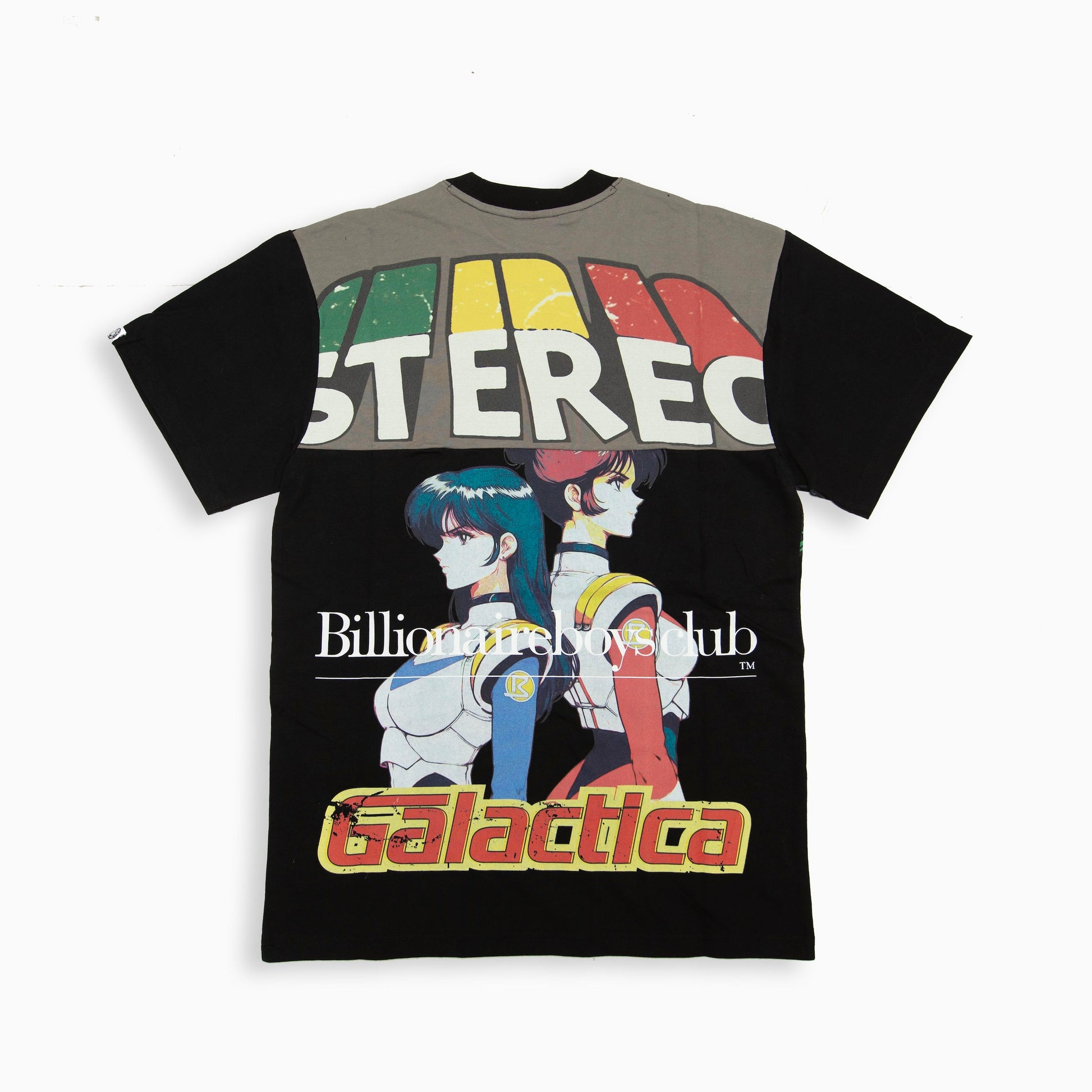 BILLIONAIRE BOYS CLUB BB PARALLEL PANELED OVERSIZED ALL OVER PRINT T-SHIRT