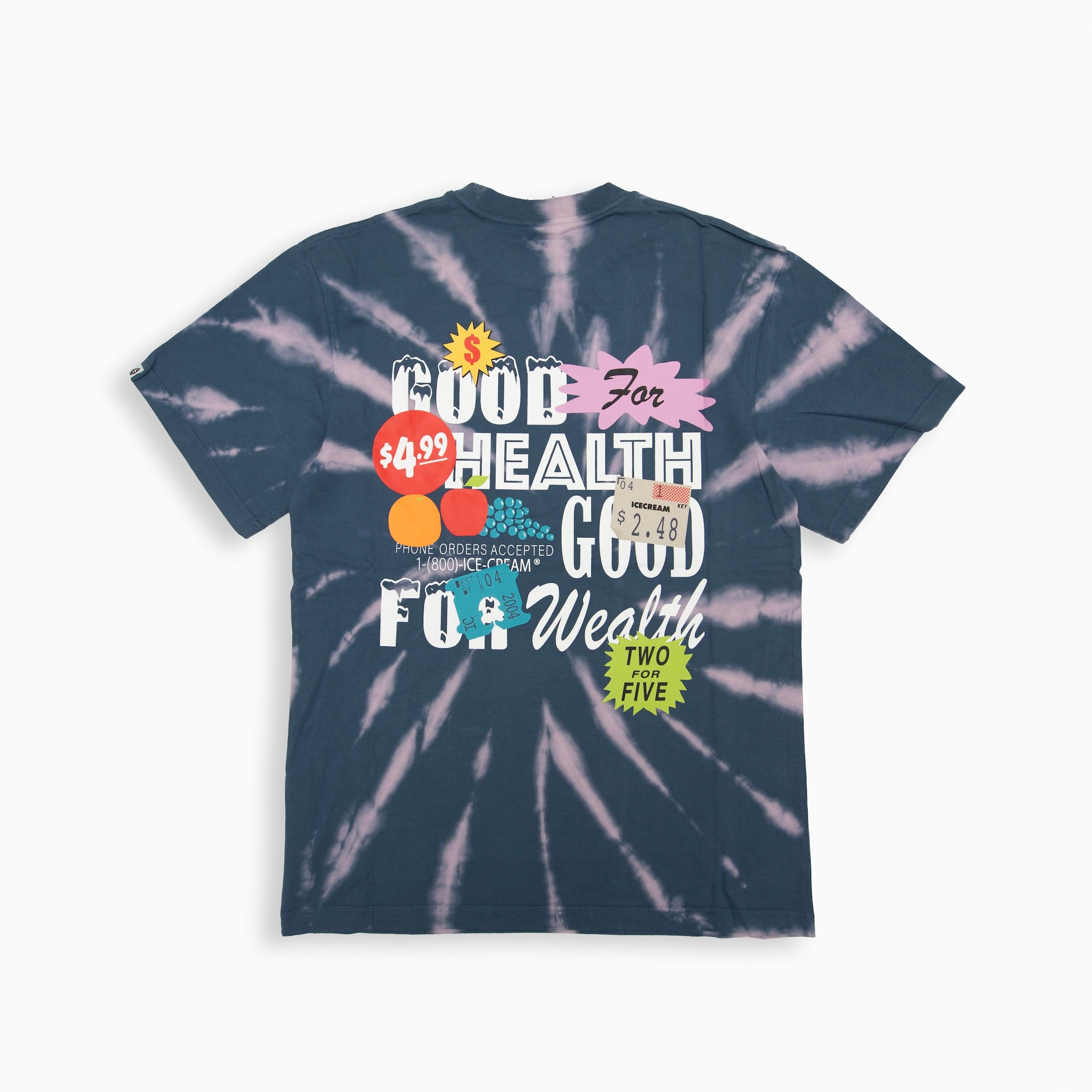 ICECREAM PRICE CHECK TIE DYE T-SHIRT