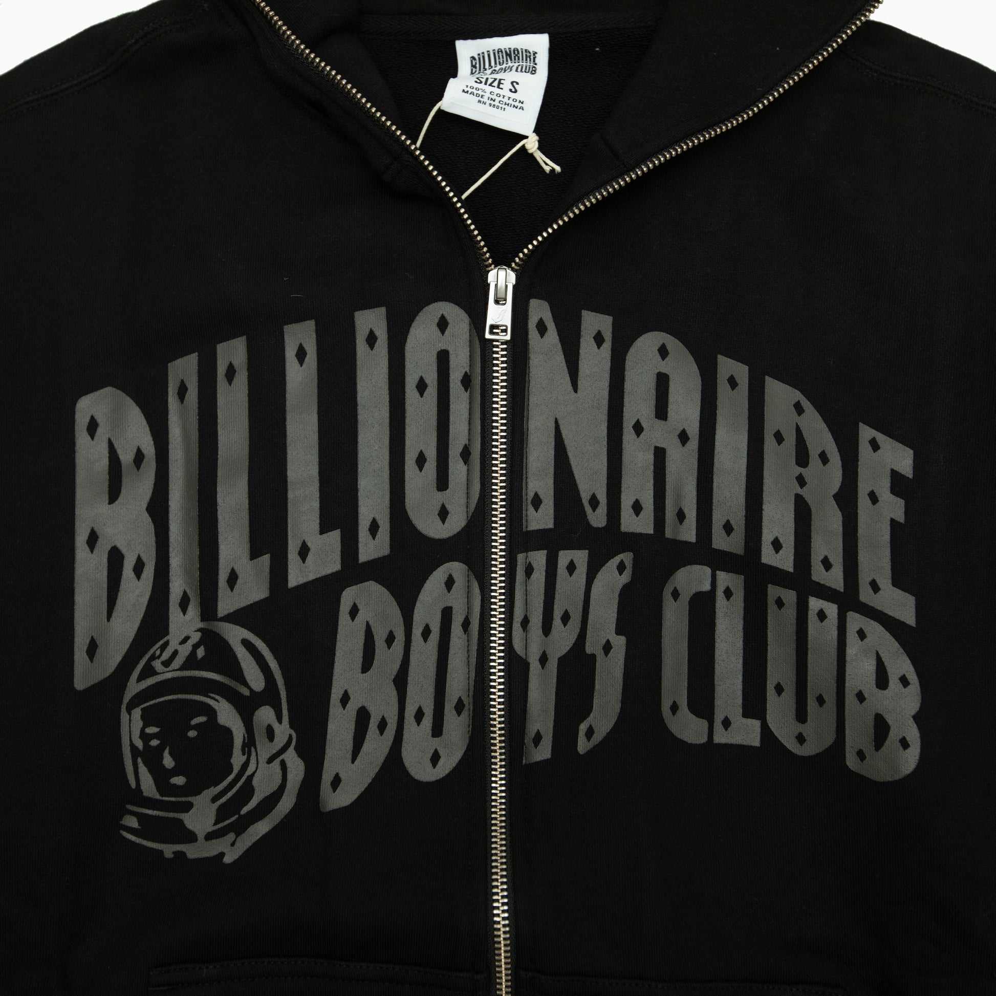 BILLIONAIRE BOYS CLUB BB CURVE ZIP THROUGH HOODIE