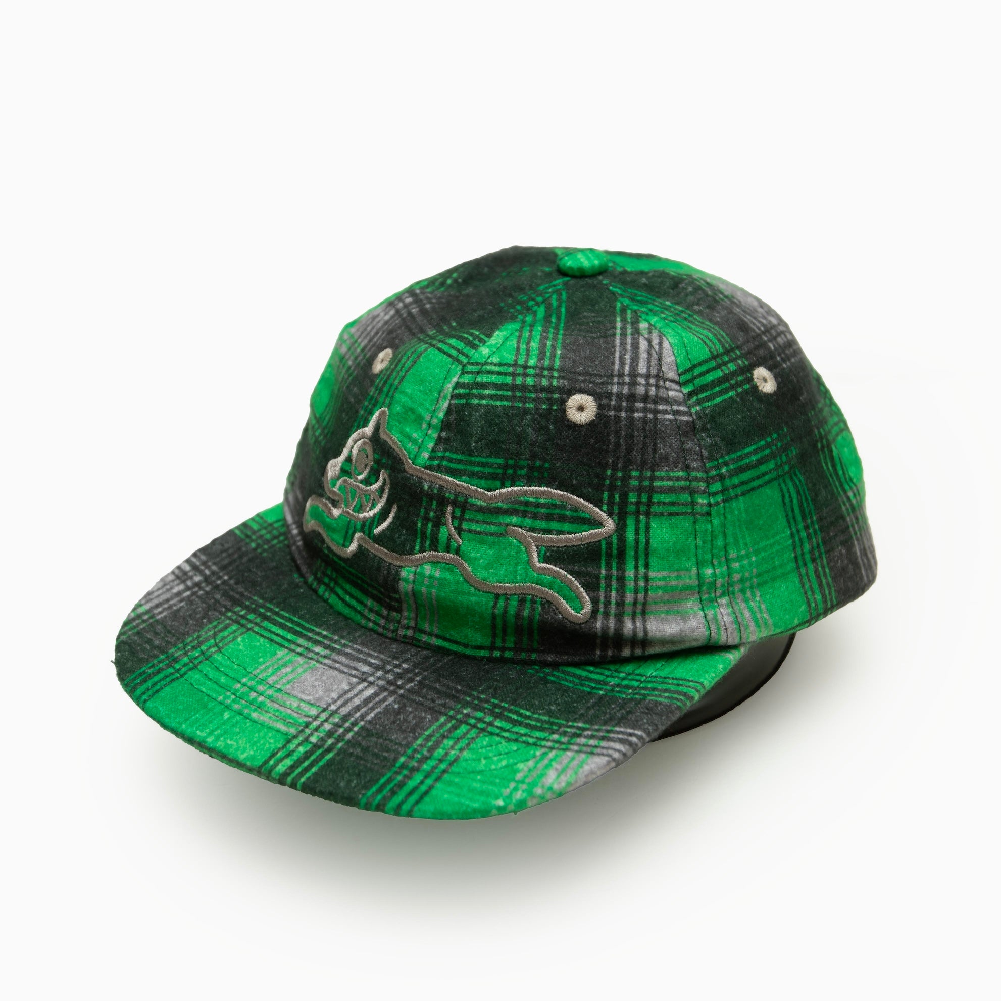 ICECREAM APPLIQUE LOGO FLANNEL CHECK CAP