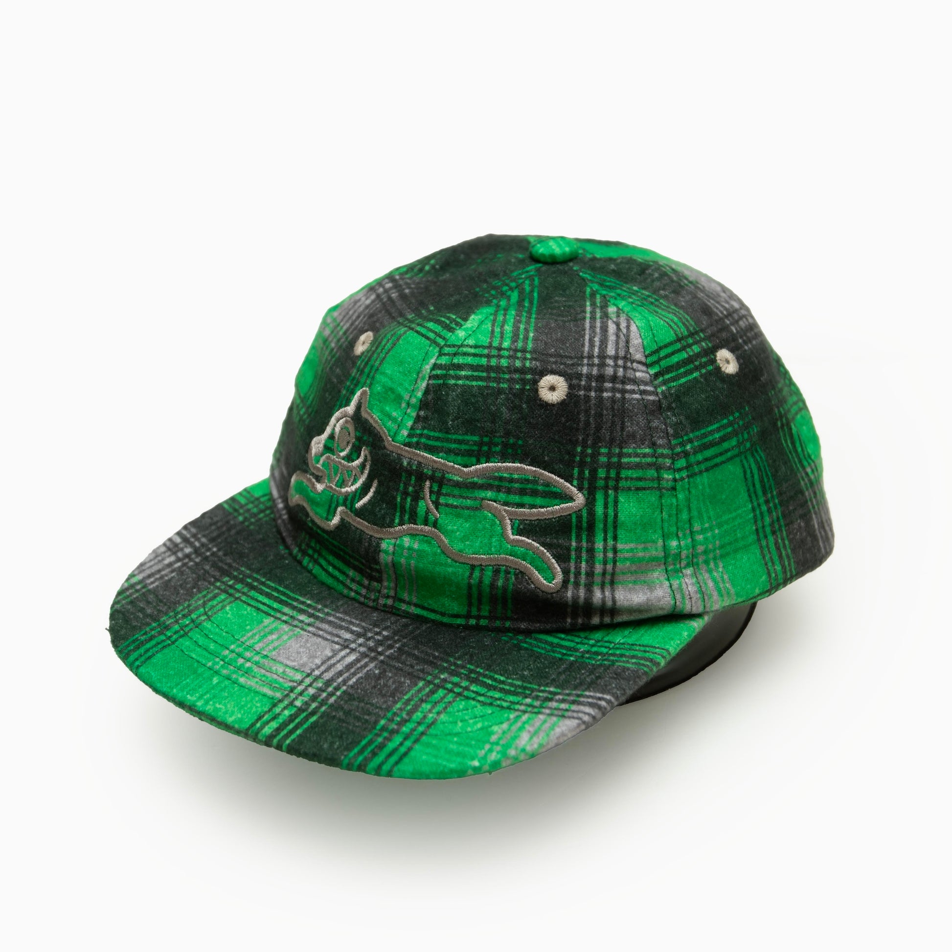 ICECREAM APPLIQUE LOGO FLANNEL CHECK CAP
