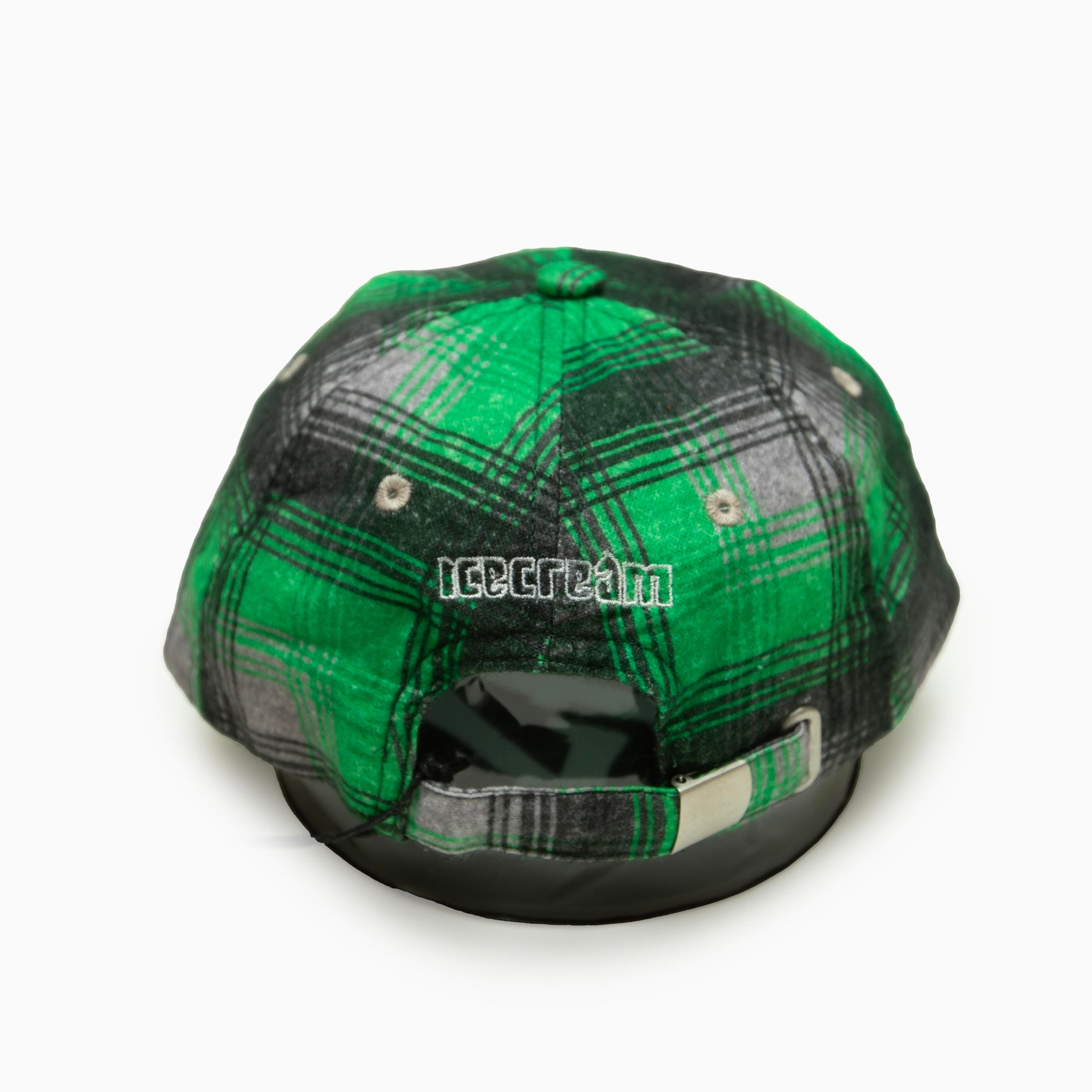 ICECREAM APPLIQUE LOGO FLANNEL CHECK CAP