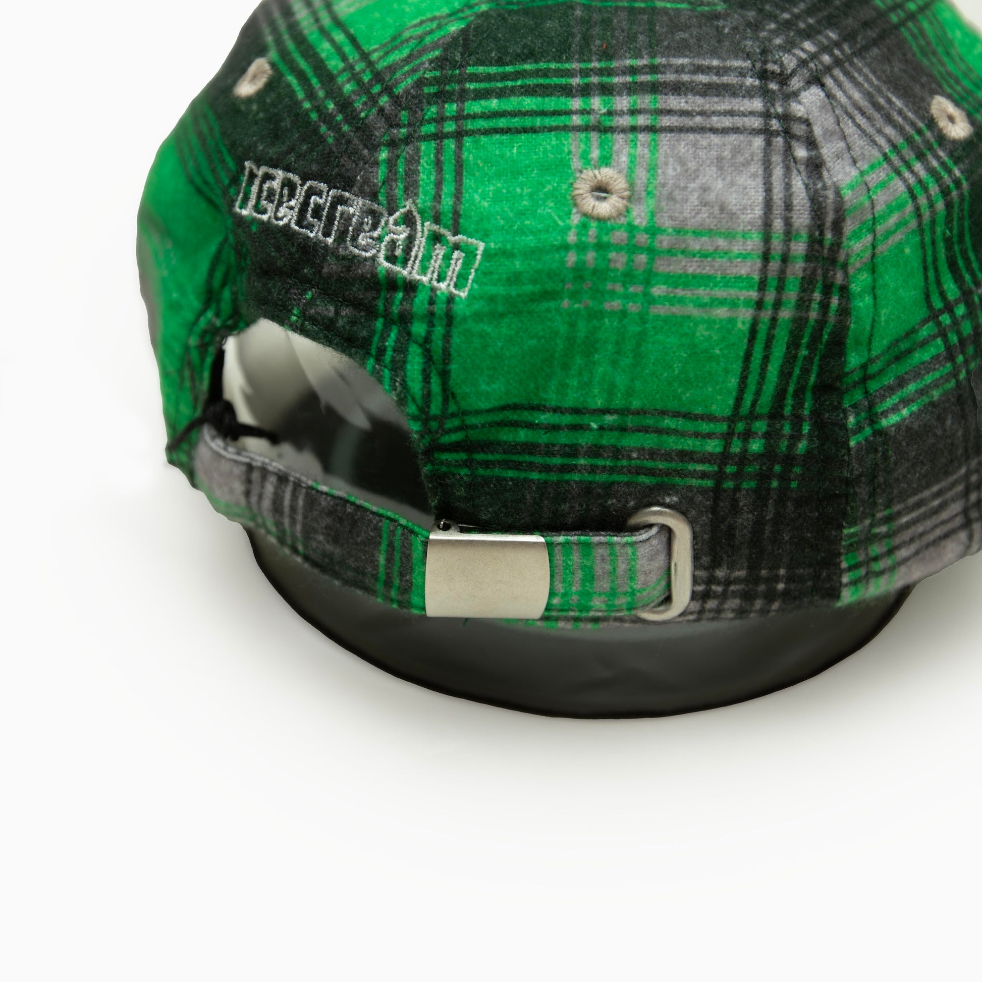 ICECREAM APPLIQUE LOGO FLANNEL CHECK CAP