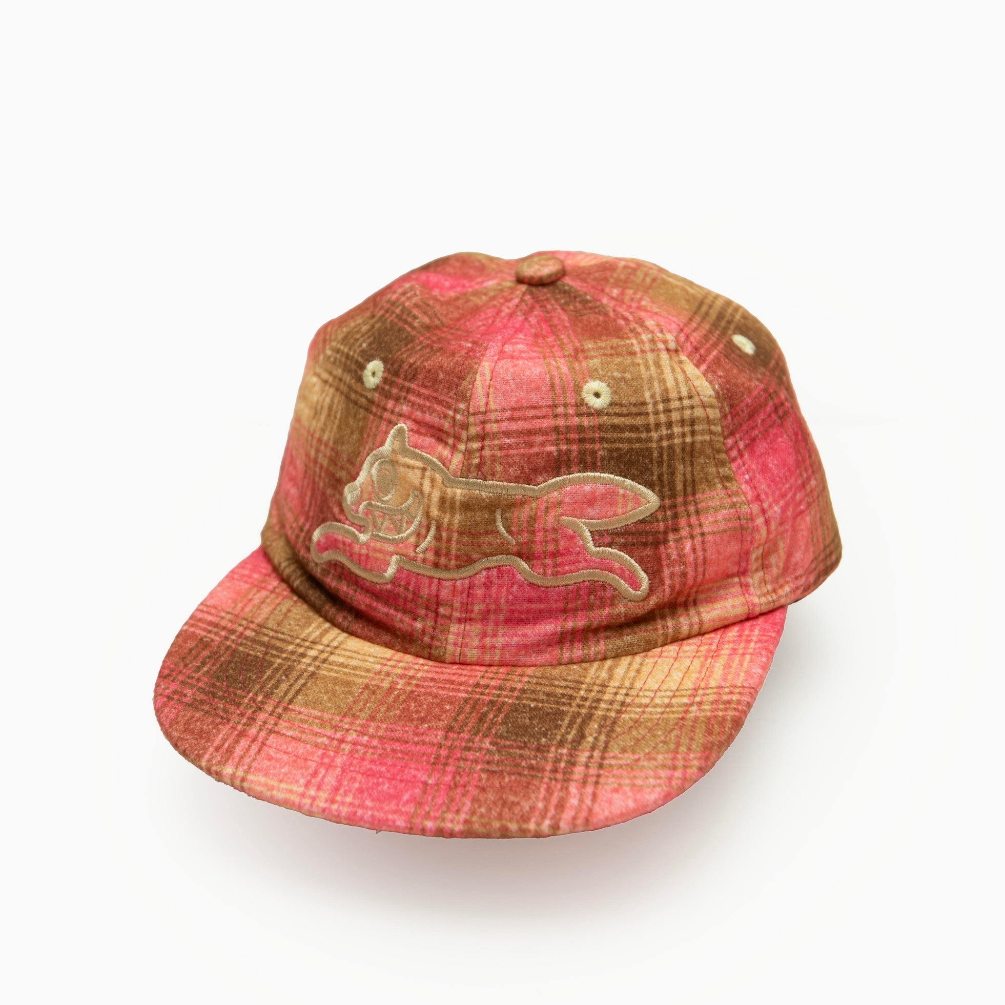 ICECREAM APPLIQUE LOGO FLANNEL CHECK CAP