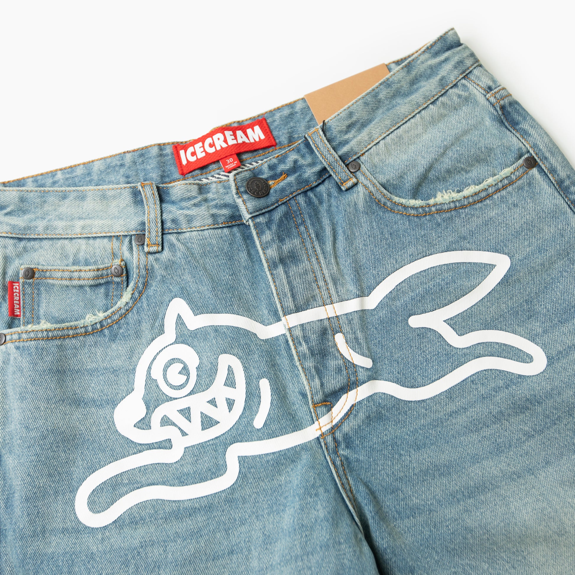 ICECREAM ASKIN DENIM SHORTS