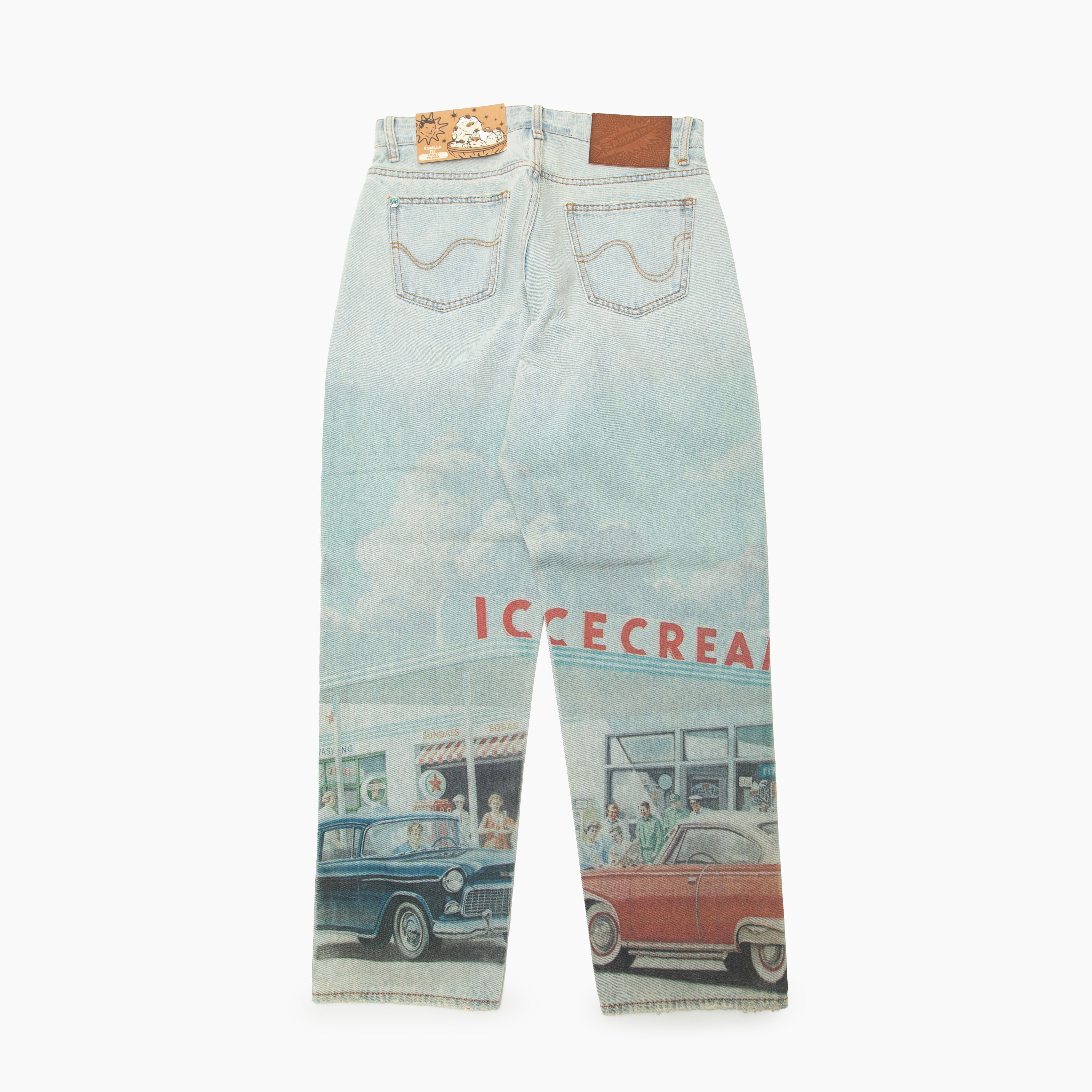 プリントデニムパンツ フォトグラフィック｜ICECREAM – Surkucafe