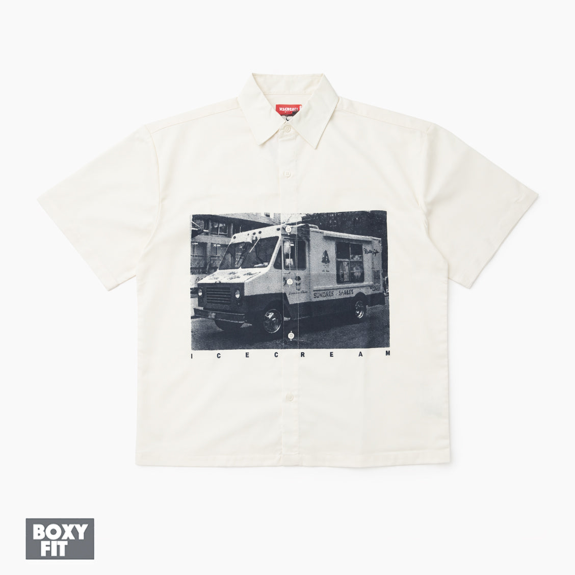 ICECREAM TRUCK BOX FIT WOVEN SHIRT