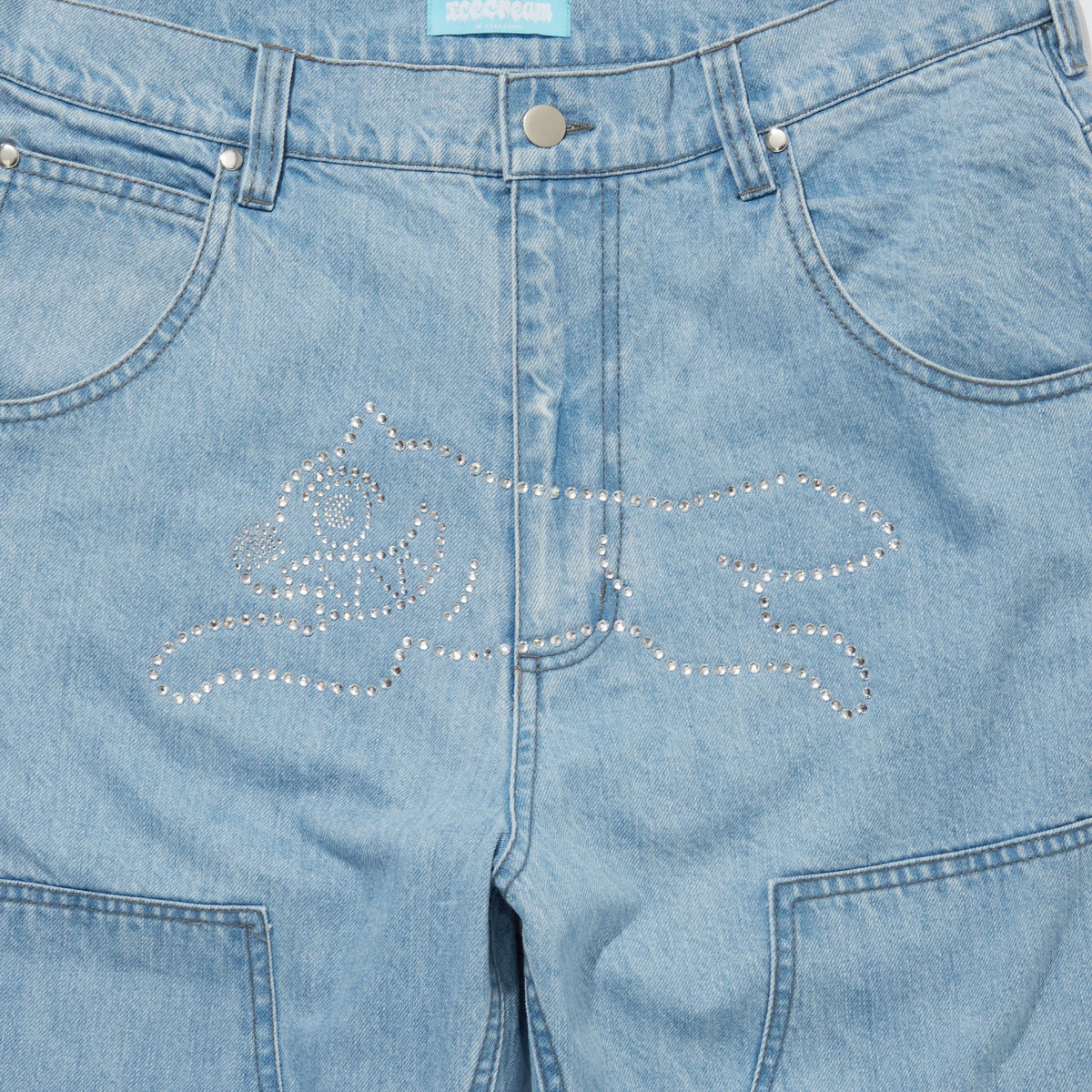 ICECREAM Rhinestone Buggy Denim