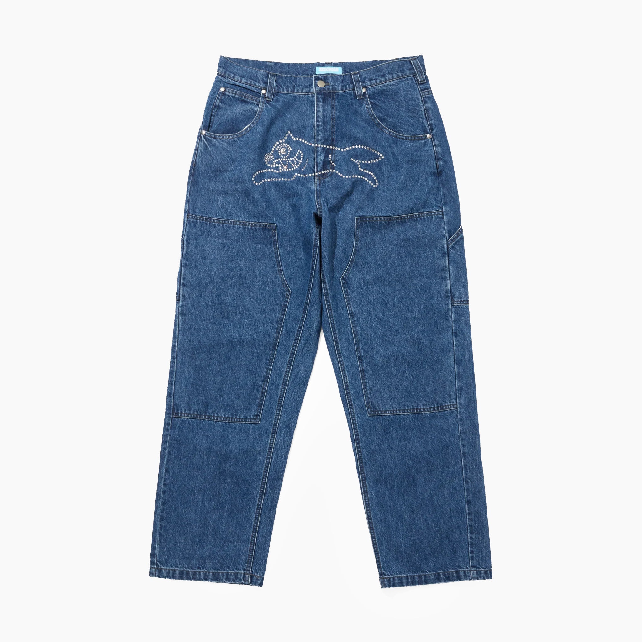 ICECREAM Rhinestone Buggy Denim