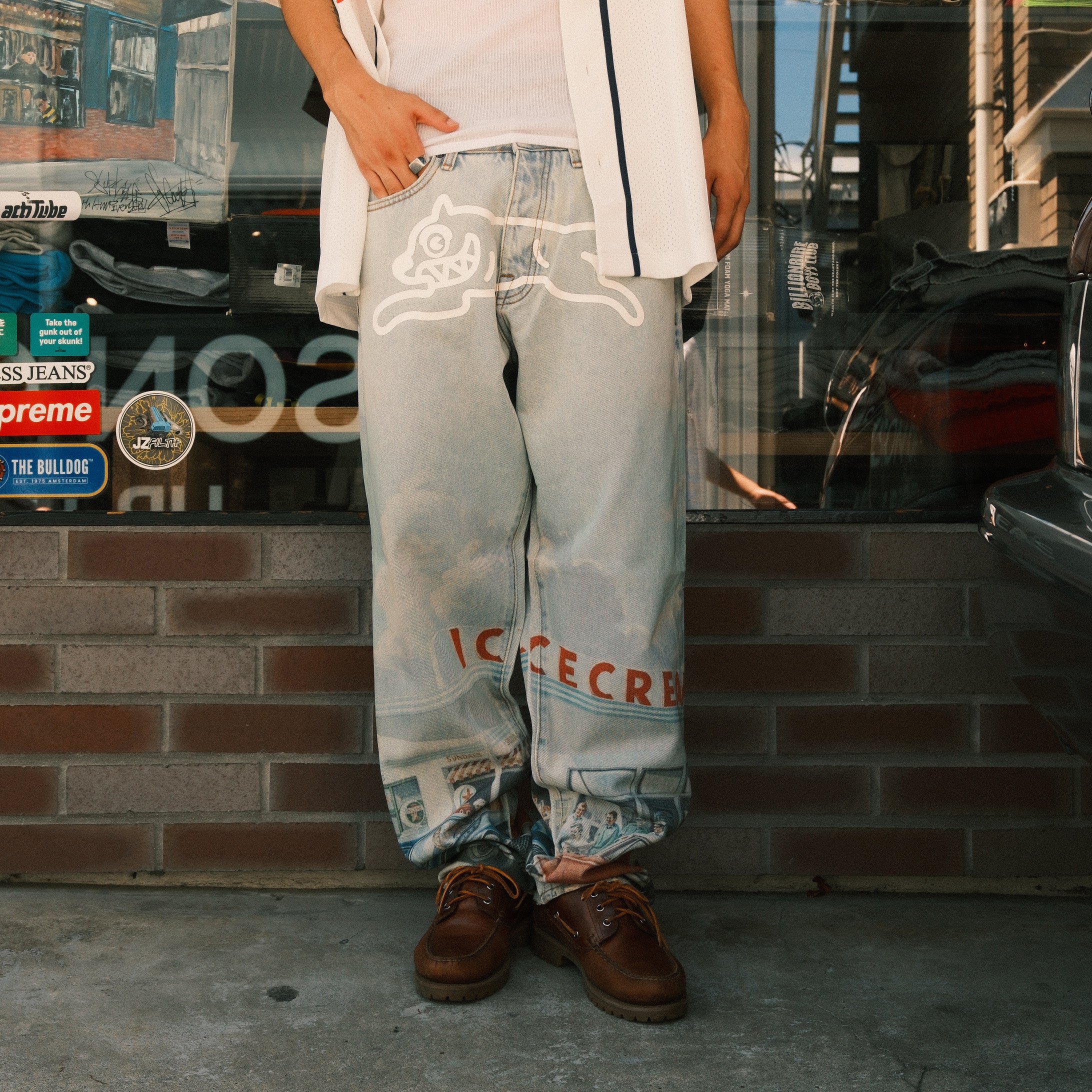 ICECREAM APEX PRINTED DENIM