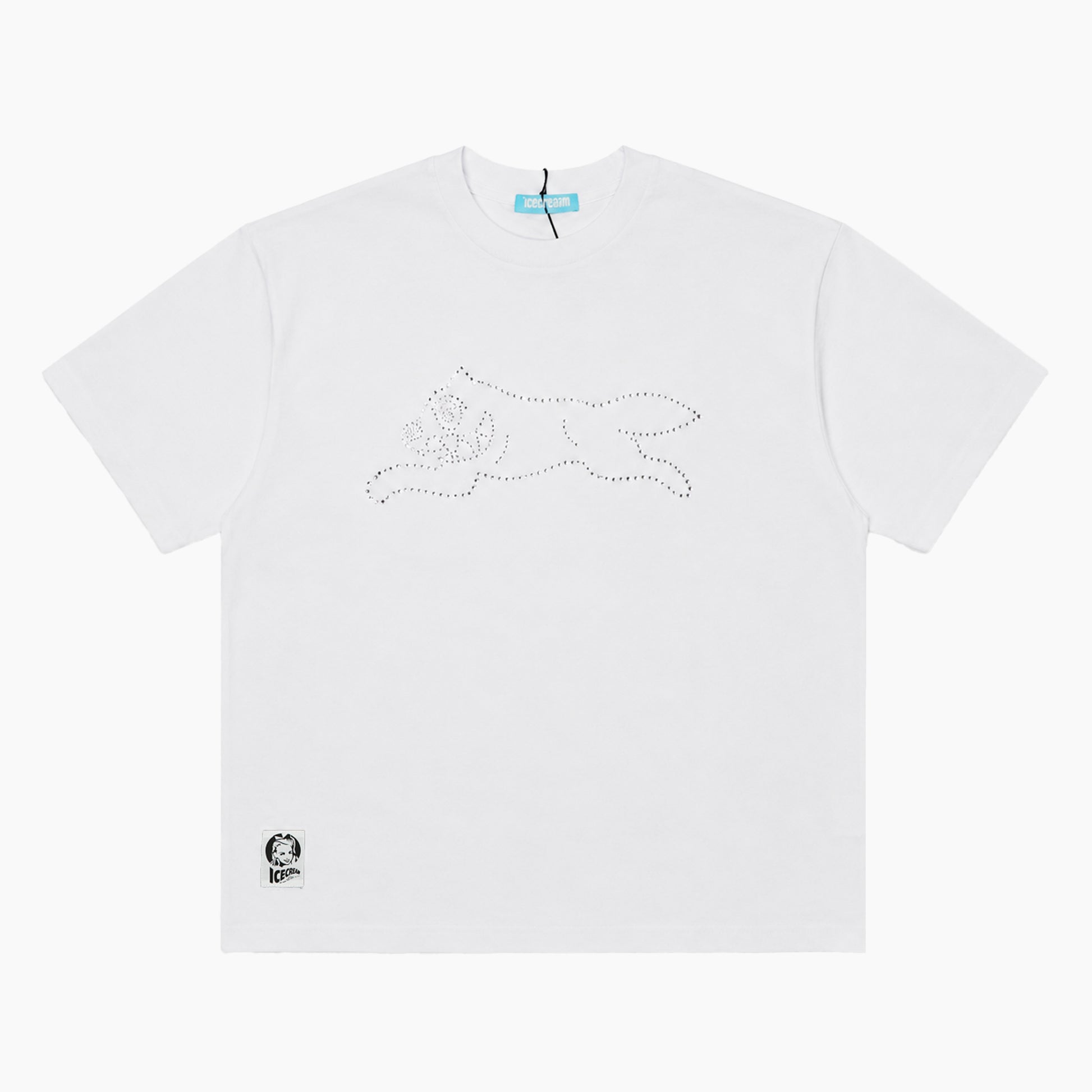 Icecream RHINESTONE COTTON T-SHIRT