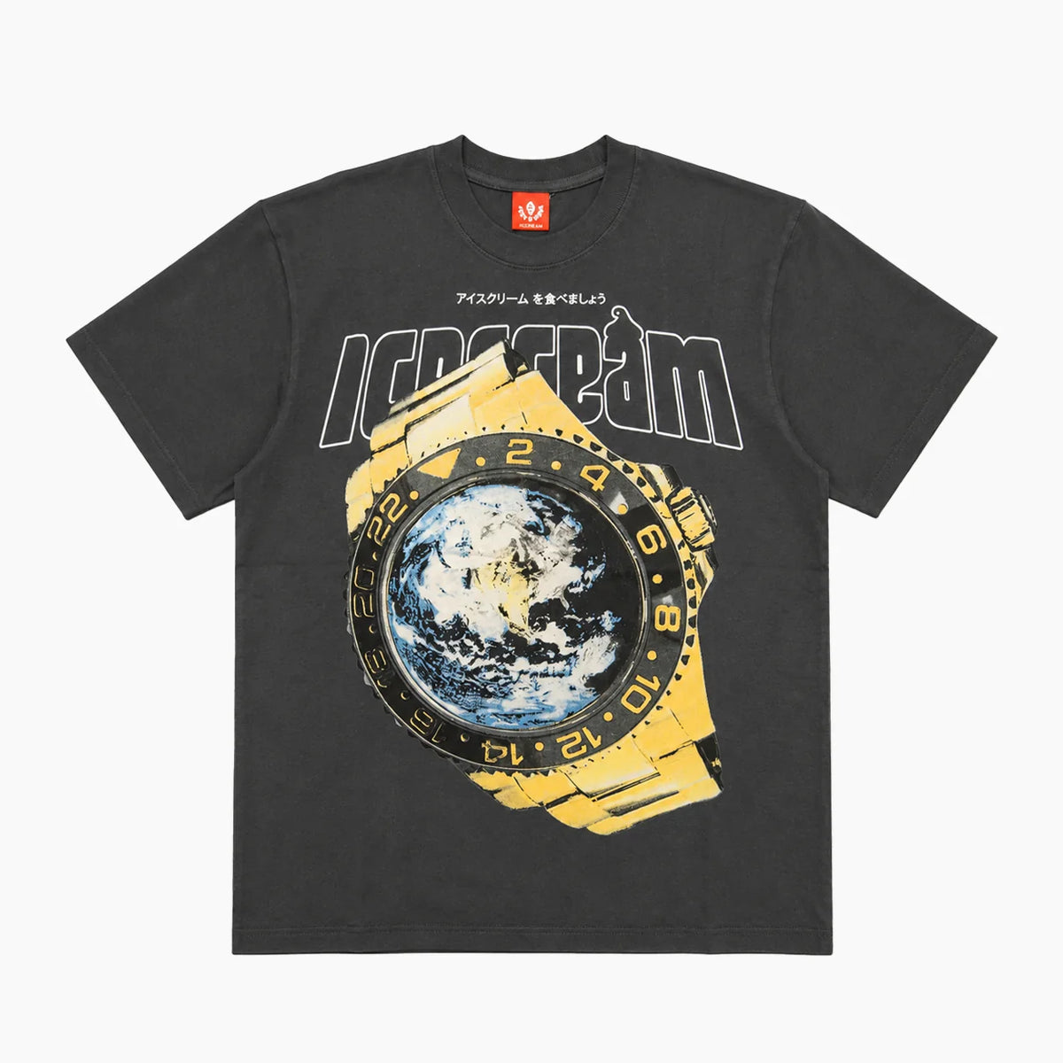 ICECREAM WORLDWIDE STONE WASHED OVERSIZED T-SHIRT