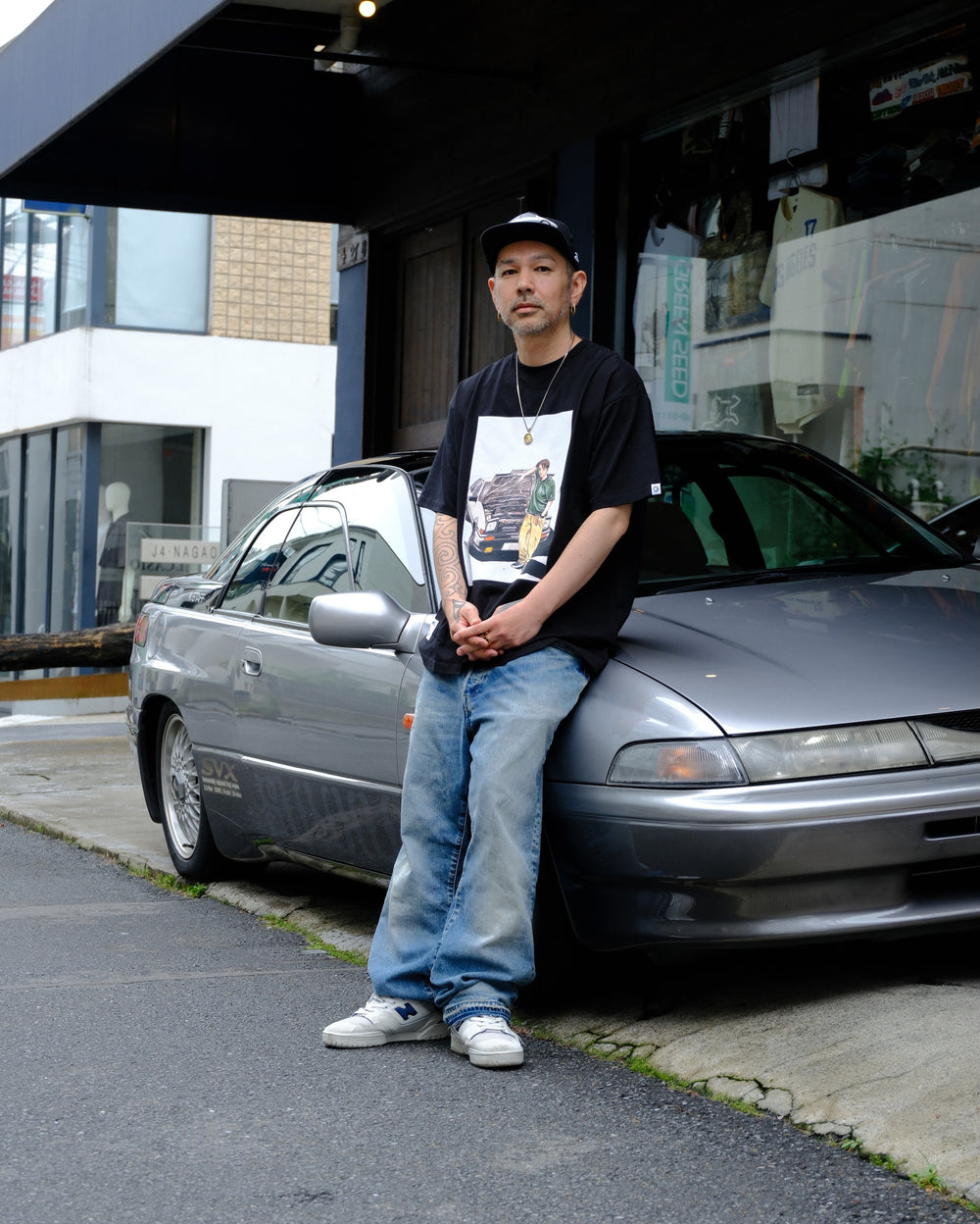 BILLIONAIRE BOYS CLUB x INITIAL D COTTON T-SHIRT #2 style image
