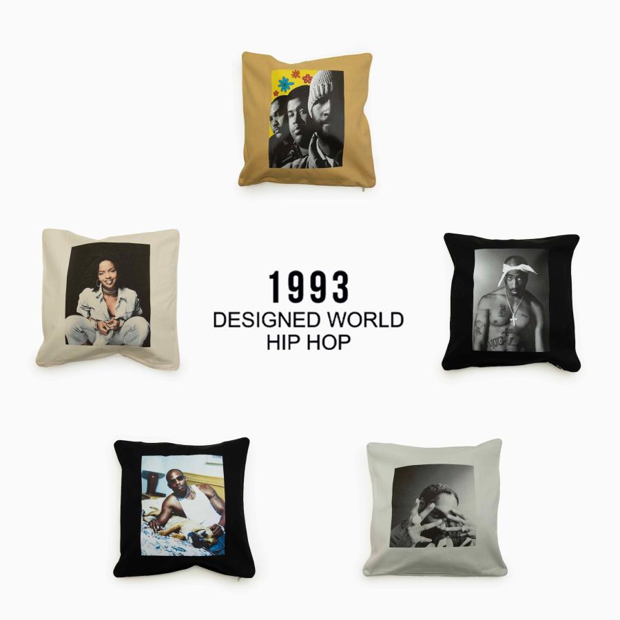 1993 DESIGNED WORLD HIPHOP cushion cover
