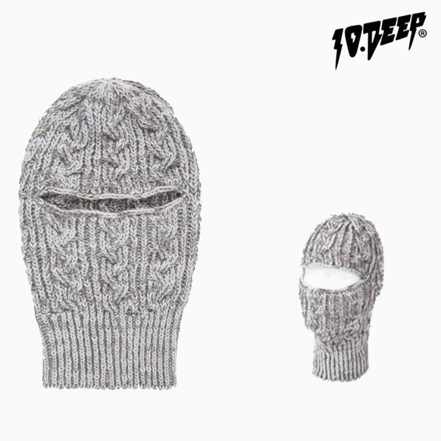 10DEEP PEACE-PEACE BALACLAVA - GREY MARL