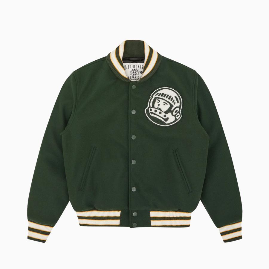 BILLIONAIRE BOYS CLUB SCRIPT LOGO VARSITY JACKET