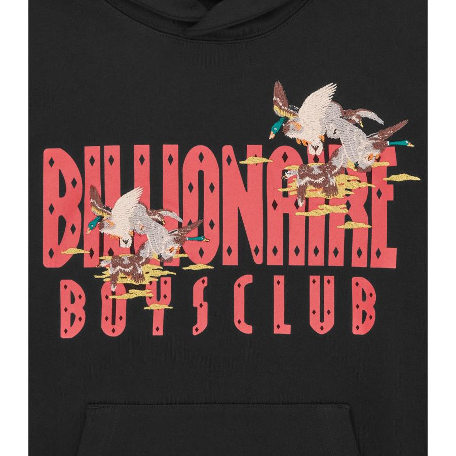 BILLIONAIRE BOYS CLUB DUCK EMBROIDERED STRAIGHT LOGO POPOVER HOOD