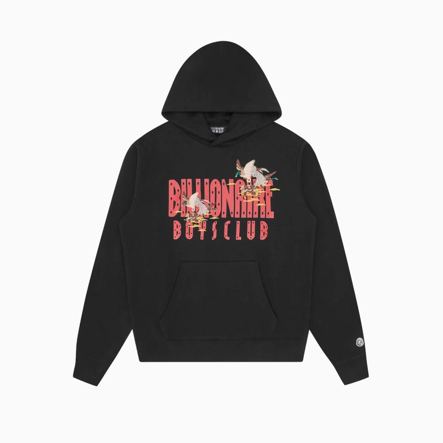 BILLIONAIRE BOYS CLUB DUCK EMBROIDERED STRAIGHT LOGO POPOVER HOOD