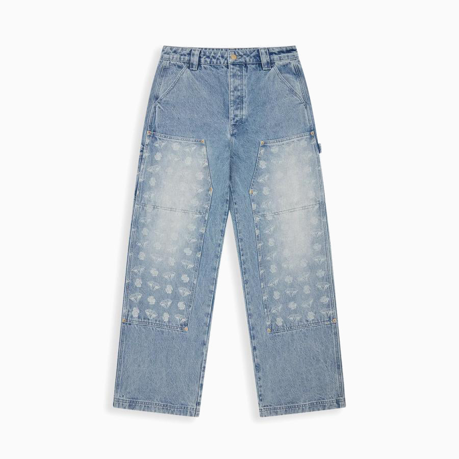 BILLIONAIRE BOYS CLUB DIAMONDS &amp; DOLLARS DENIM CARPENTER PANTS