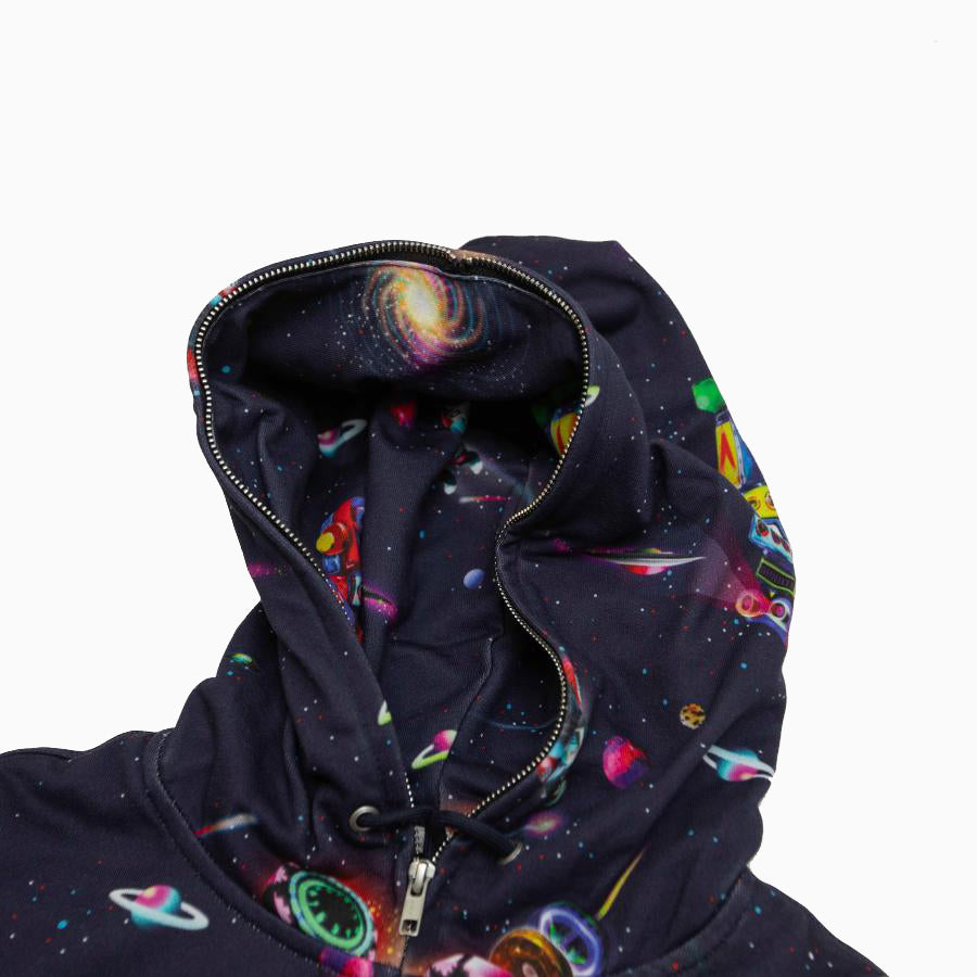 BILLIONAIRE BOYS CLUB x MANASTASH COTTON FULL ZIP HOODIE REAL SPACE